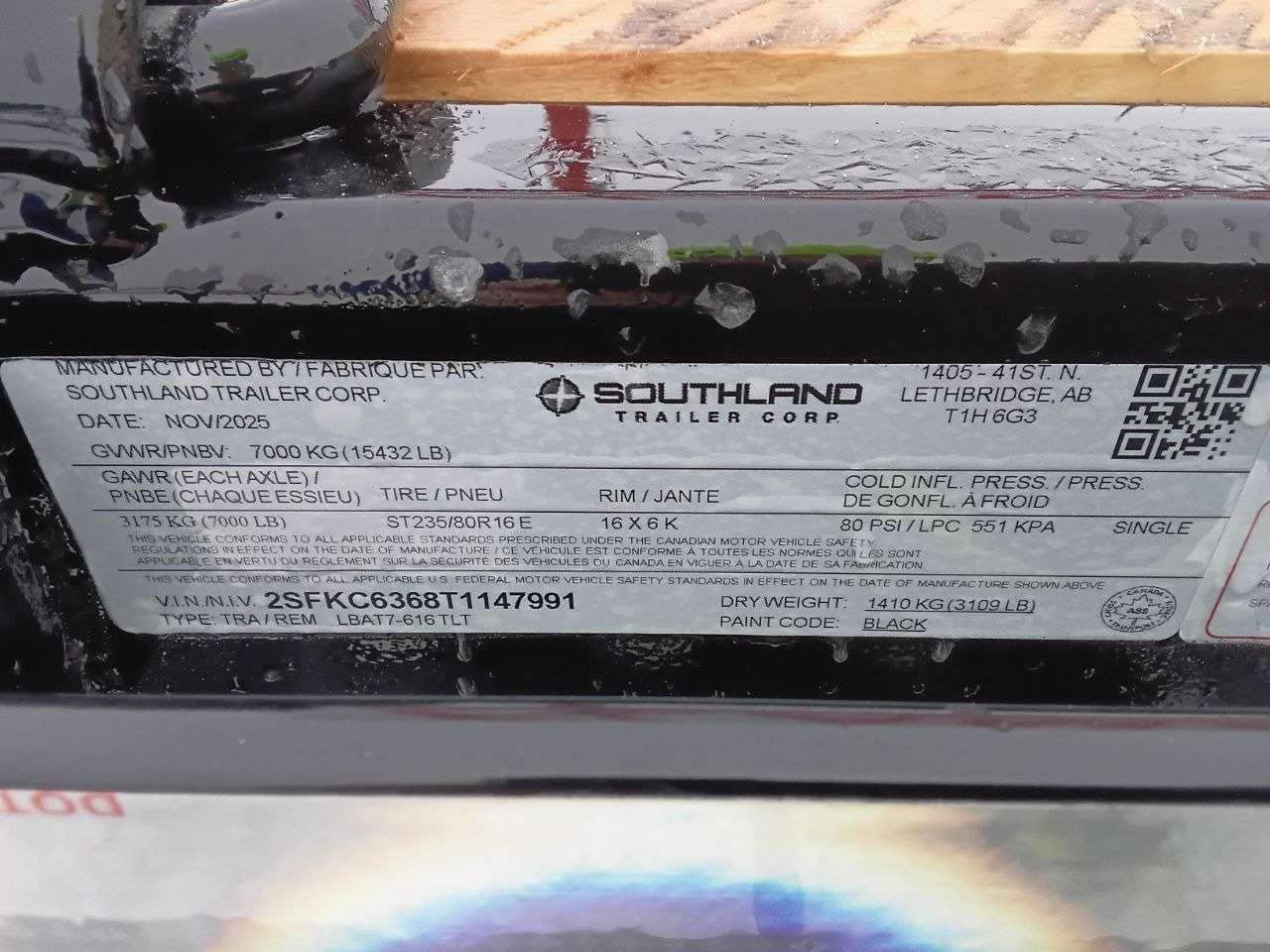 2026 Southland LBA 8'6" x 22' Partial Tilt Trailer