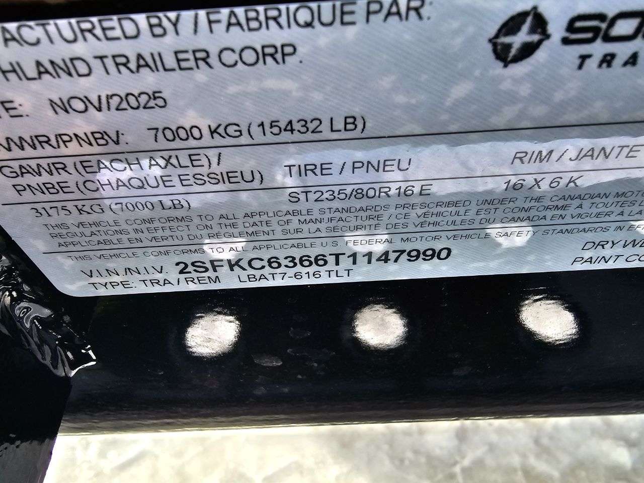 2026 Southland LBA 8'6" x 22' Partial Tilt Trailer