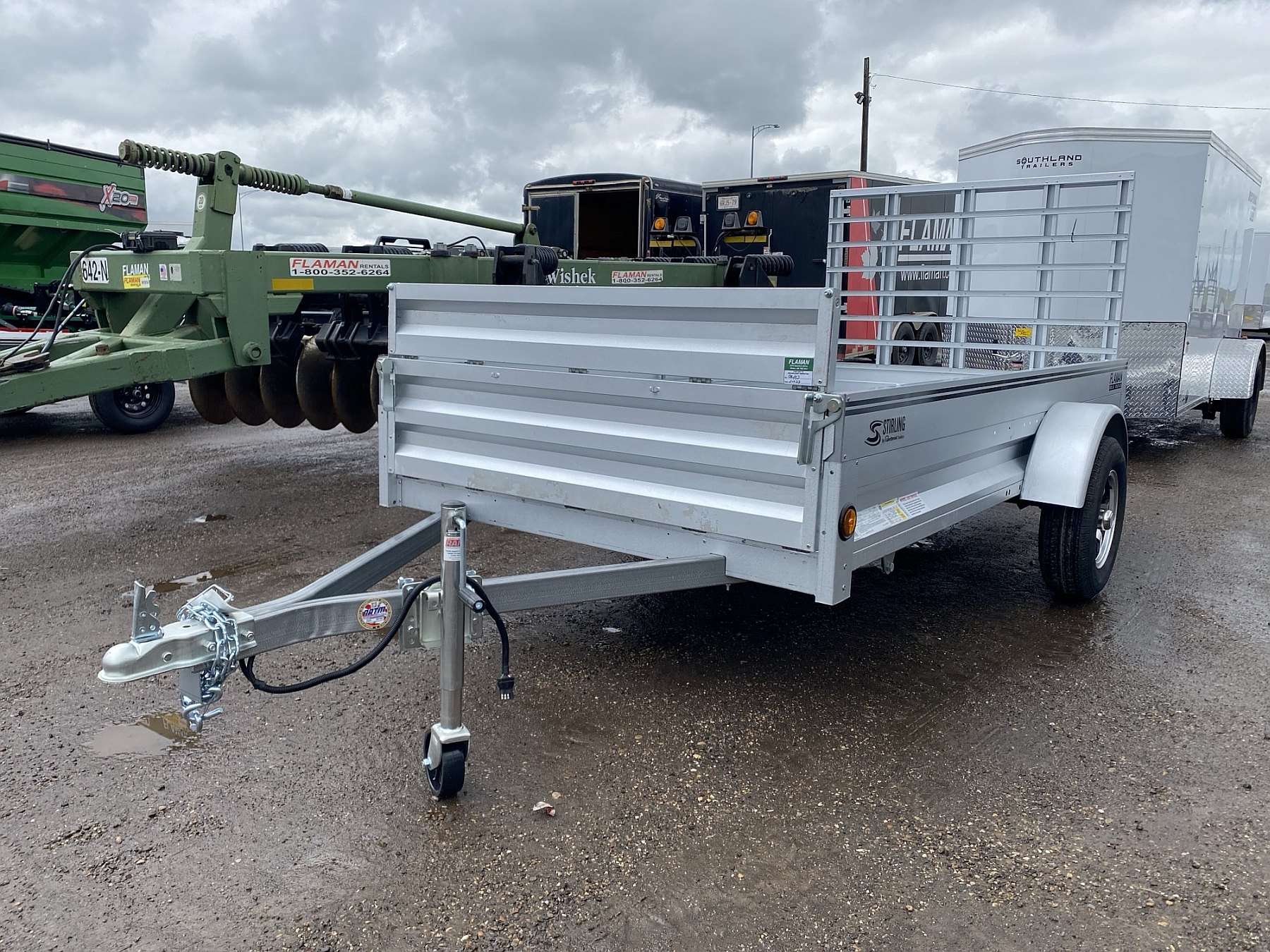 2026 Stirling 5'x10' Solid Side Utility Trailer