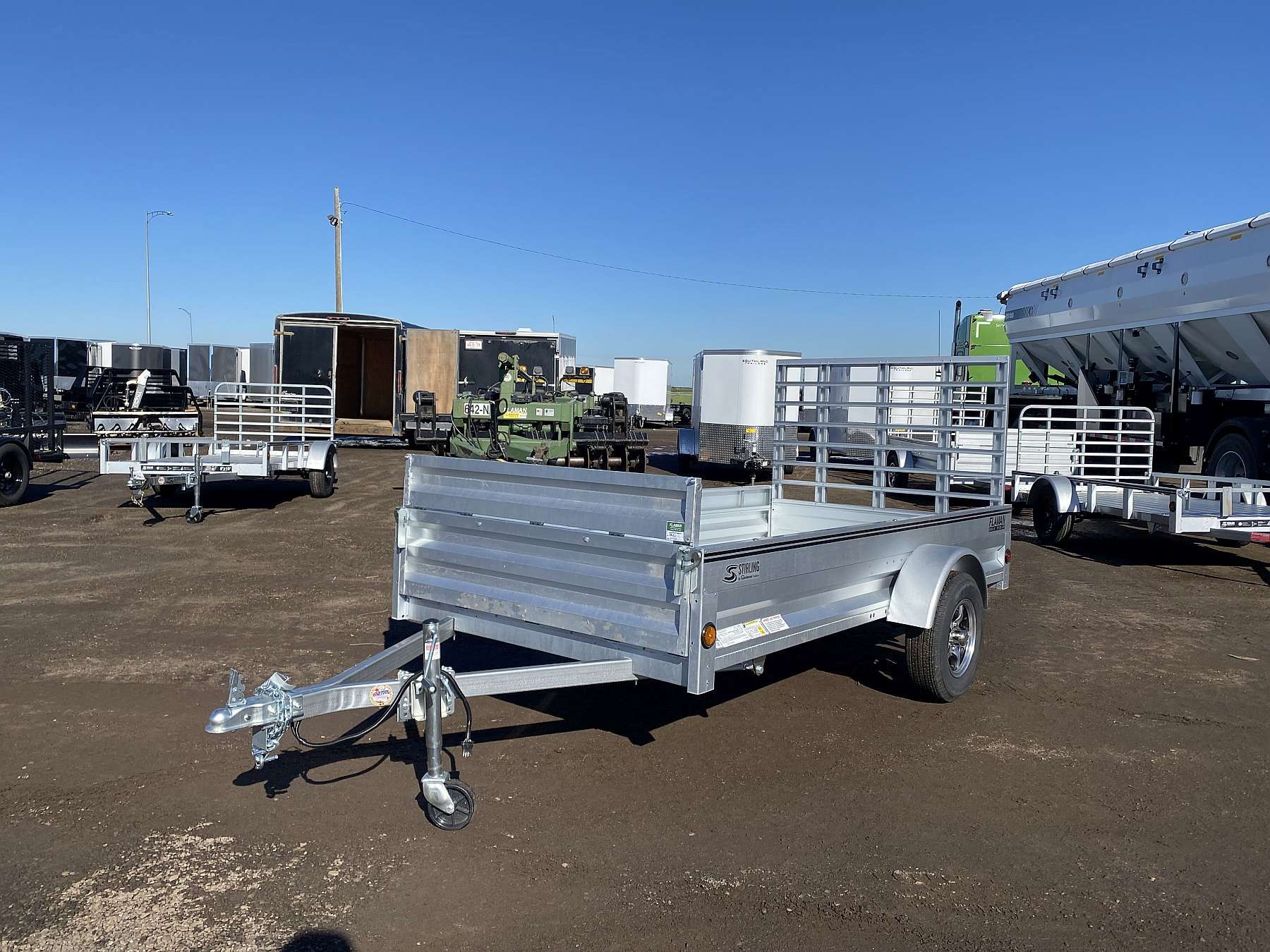 2026 Stirling 5'x10' Solid Side Utility Trailer