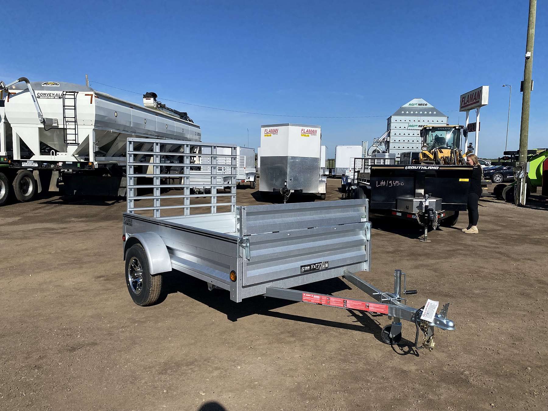 2026 Stirling 5'x7' Solid Side Utility Trailer