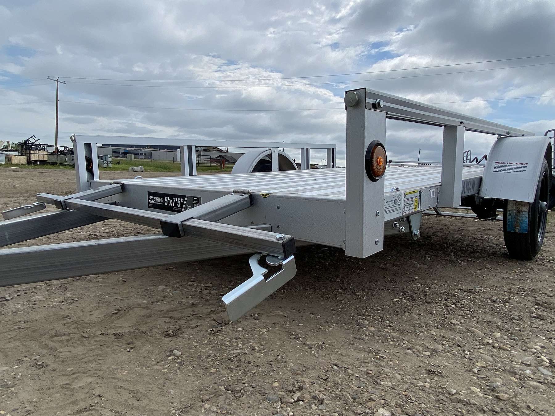 2026 Stirling 5'x8' Rail Side Utility Trailer