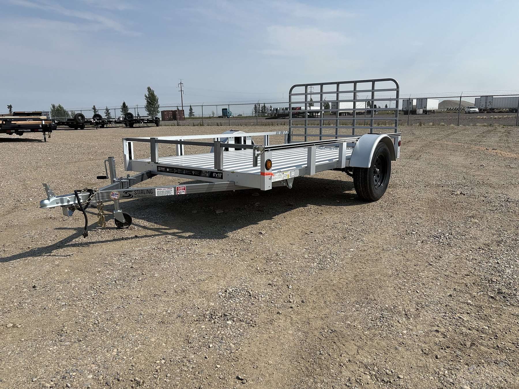 2026 Stirling 6'x10' Rail Side Utility Trailer