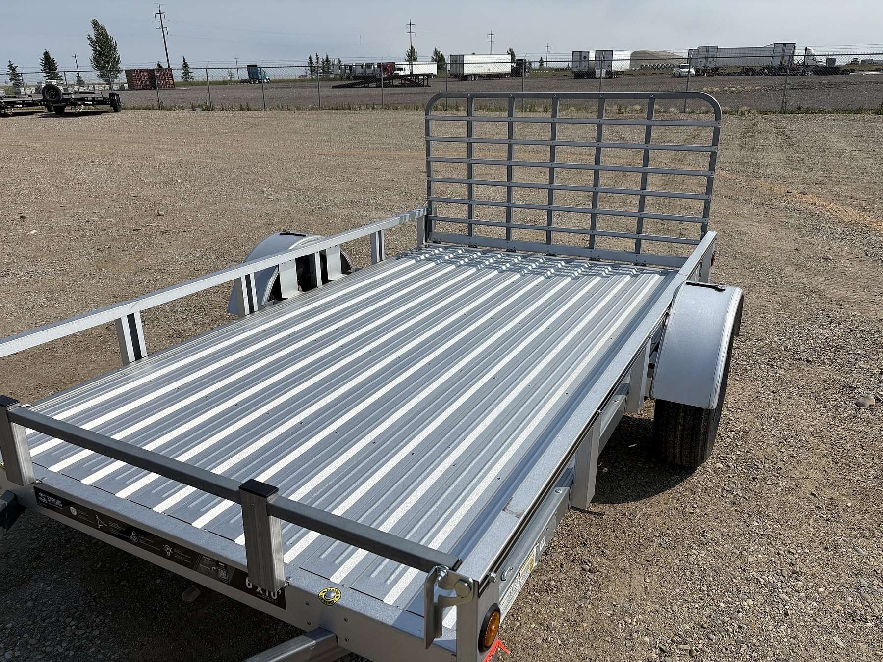 2026 Stirling 6'x10' Rail Side Utility Trailer