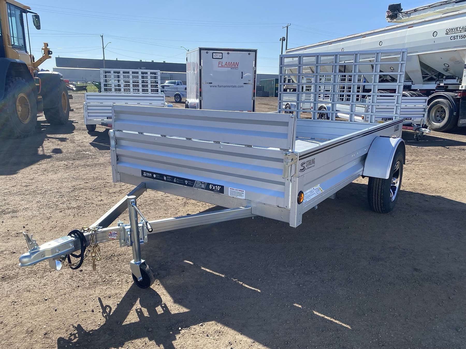 2026 Stirling 6'x10' Solid Side Utility Trailer