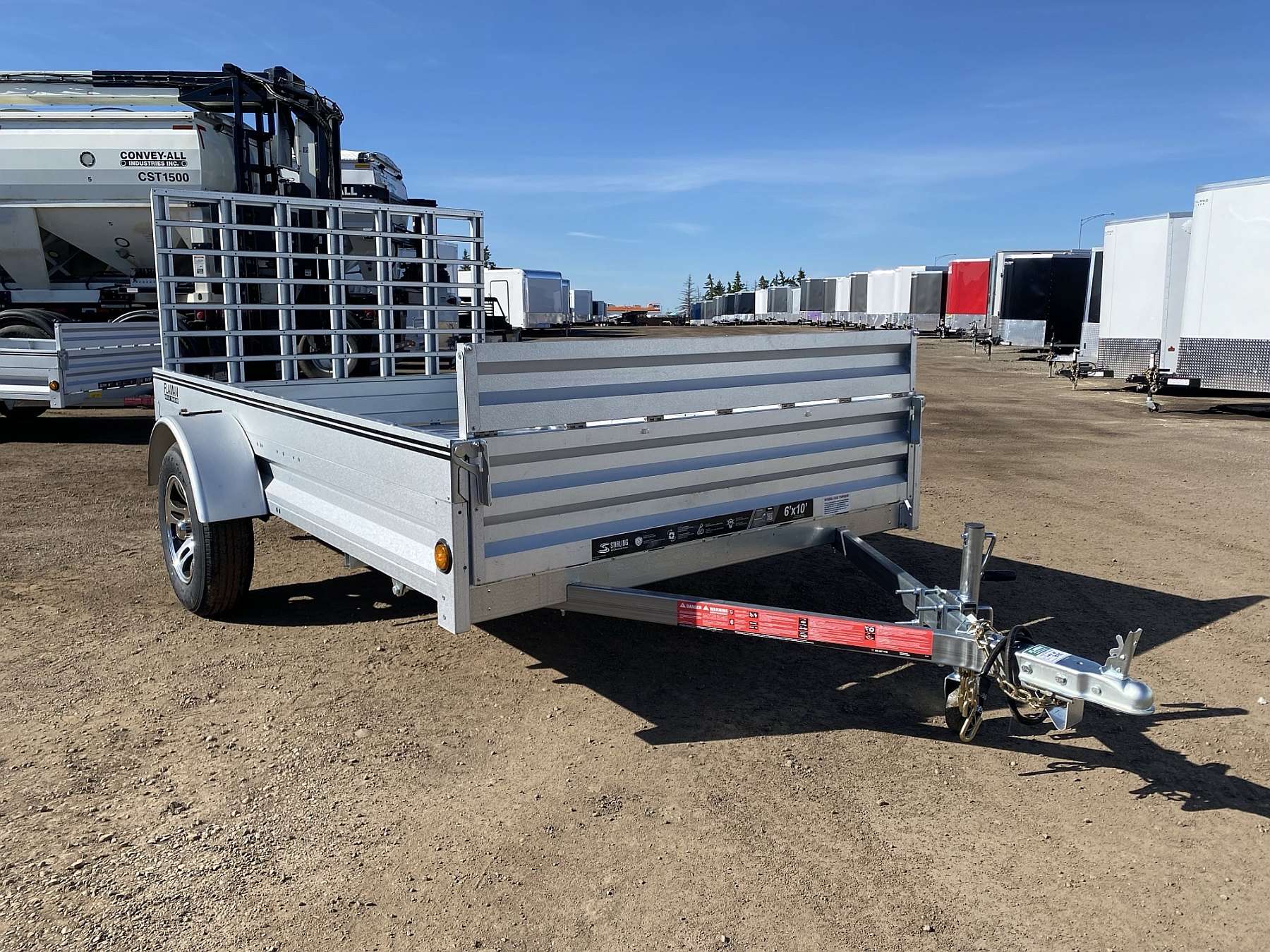 2026 Stirling 6'x10' Solid Side Utility Trailer