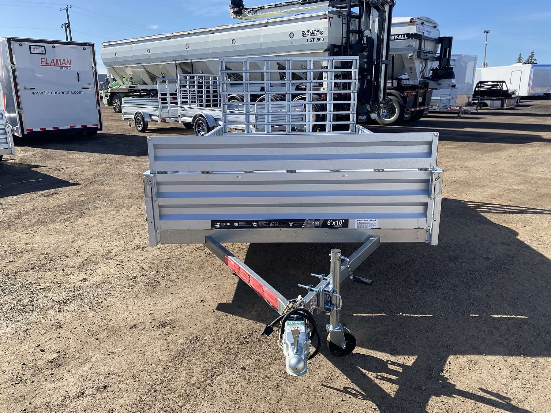 2026 Stirling 6'x10' Solid Side Utility Trailer