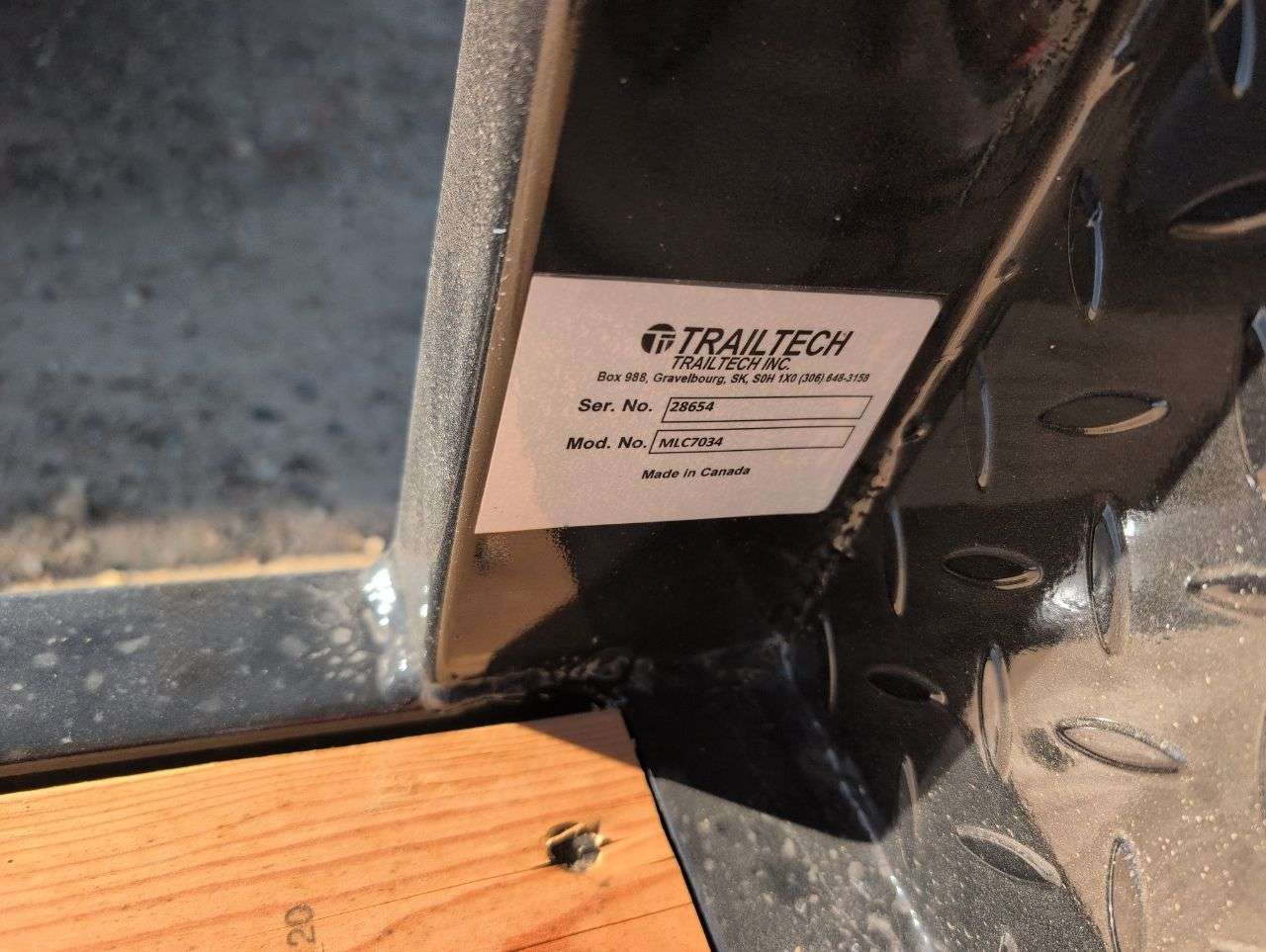 2026 Trailtech 7' Truck Deck