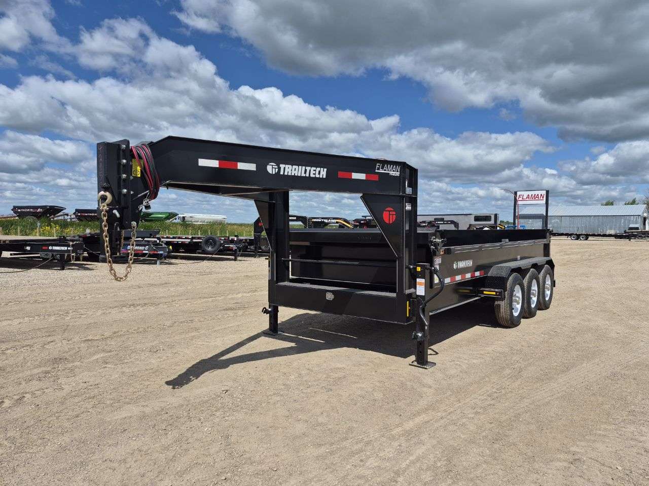 2026 Trailtech 7' x 16' Heavy Duty GN Dump Triple 7K Trailer