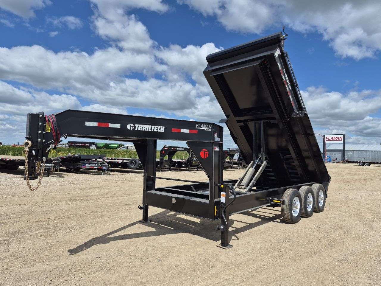 2026 Trailtech 7' x 16' Heavy Duty GN Dump Triple 7K Trailer