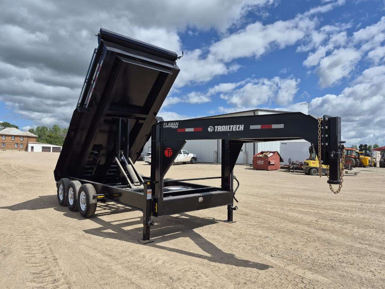2026 Trailtech 7' x 16' Heavy Duty GN Dump Triple 7K Trailer