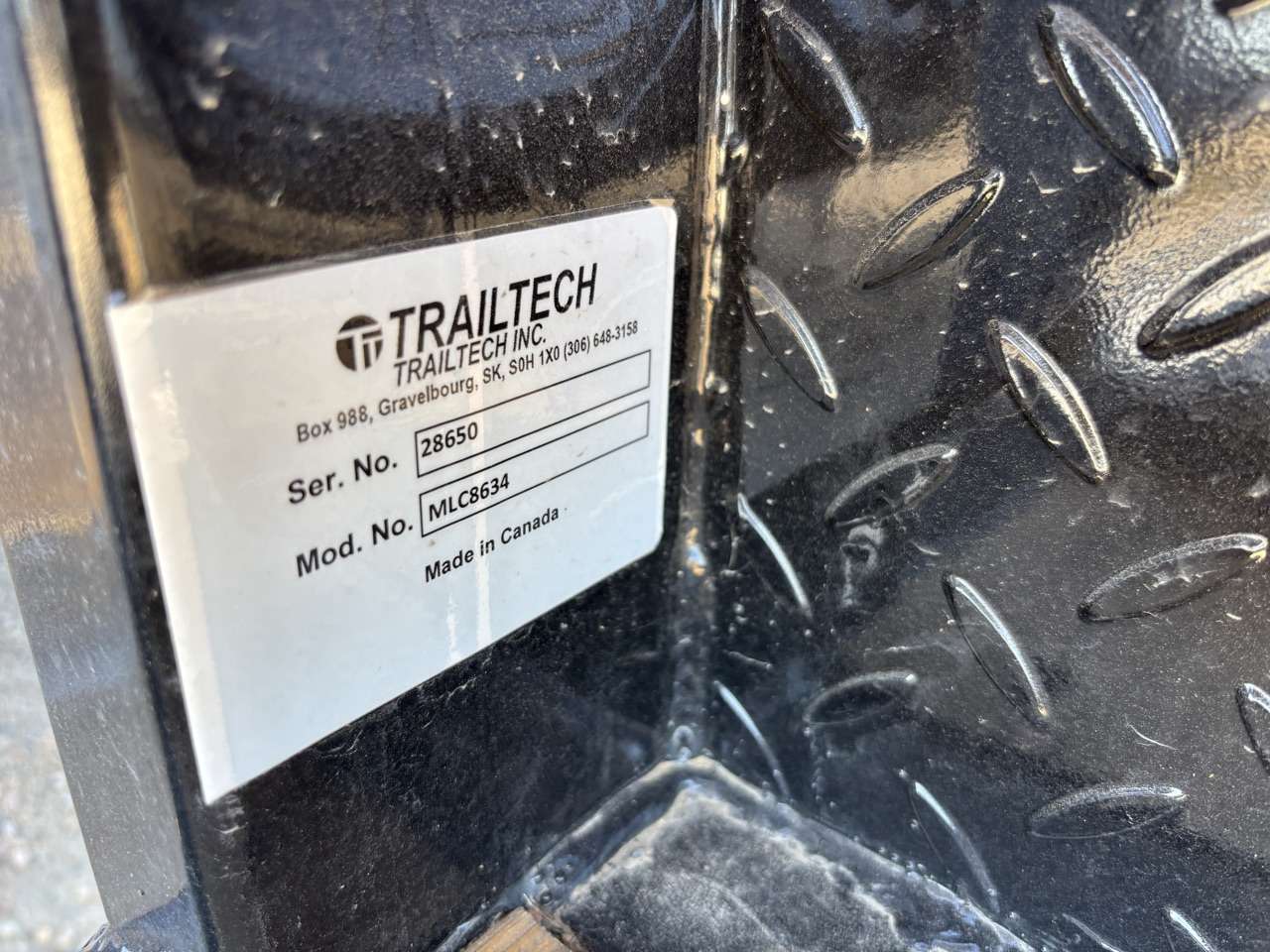 2026 Trailtech 8'6" Truck Deck