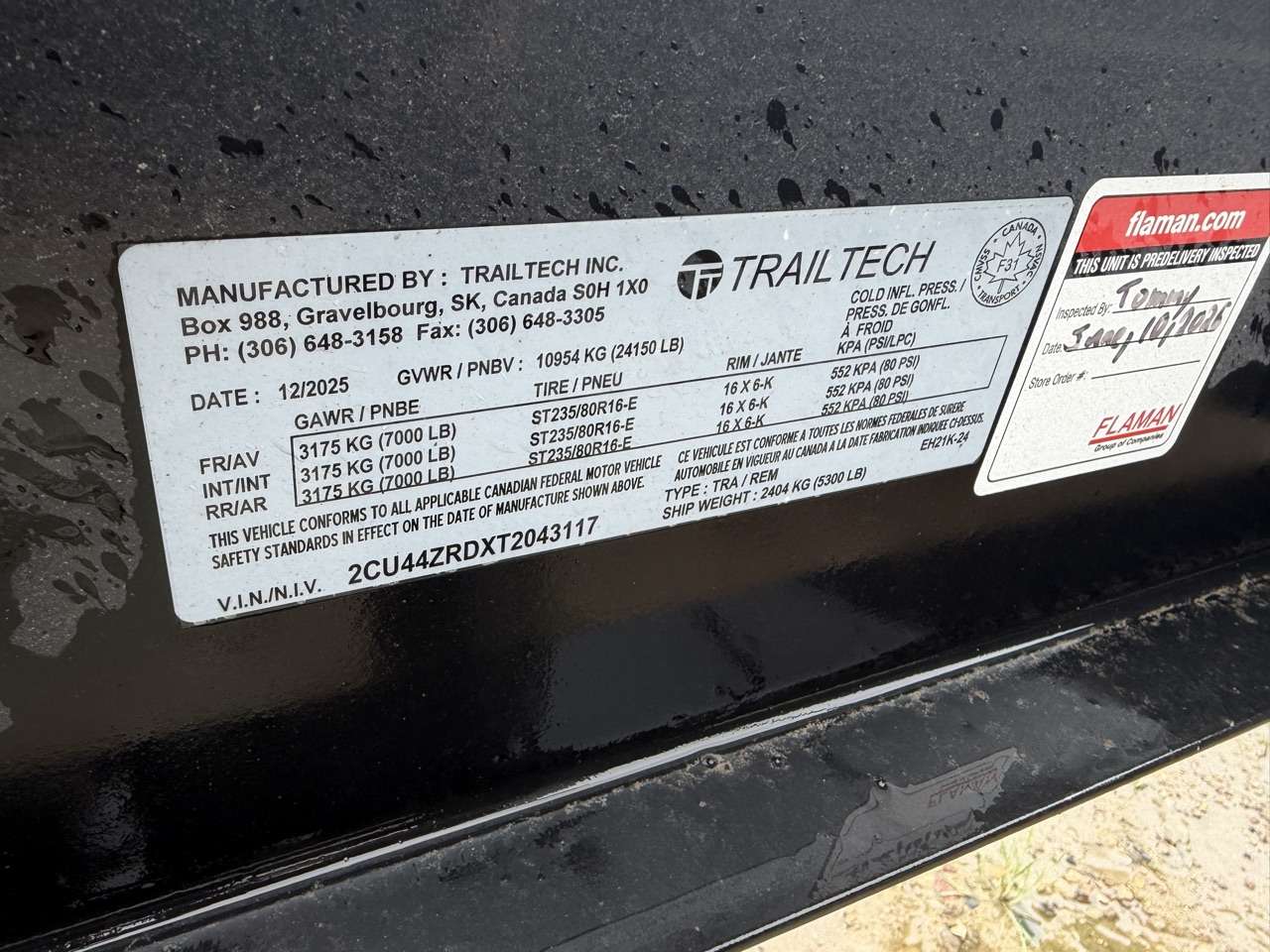 2026 Trailtech 8'6" x 28'9" Beavertail Deckover Trailer