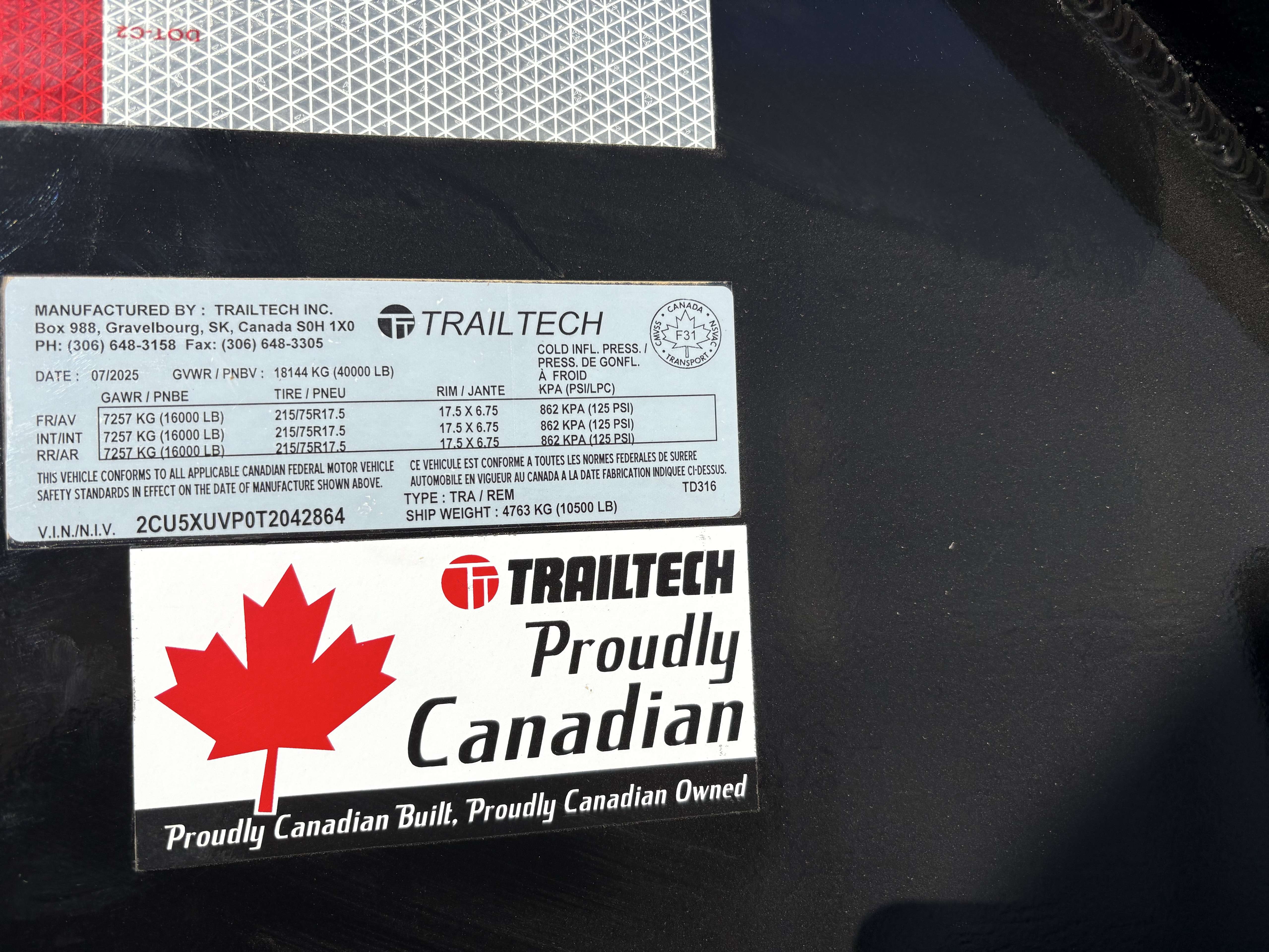 2026 Trailtech 8'6" x 33' GN Beavertail Flat Deck Trailer