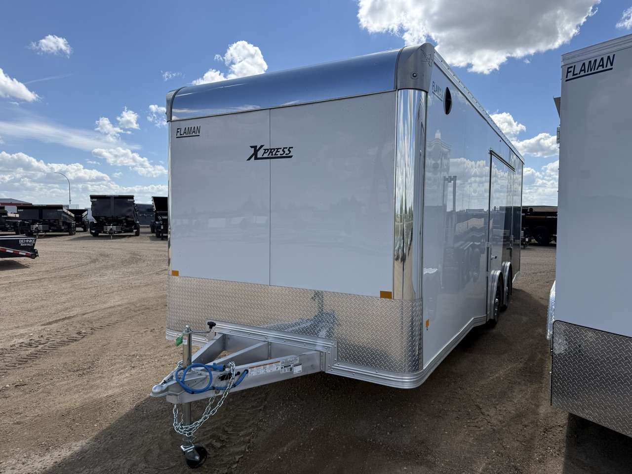 2027 ALCOM 8'6" x 24' Flat Front Car Hauler Trailer