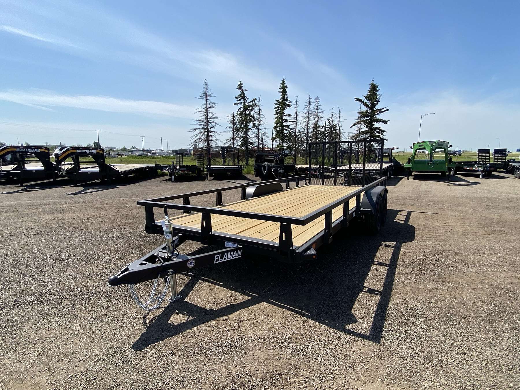 2027 HTC 7'x18' Steel Tandem Axle Utility Trailer