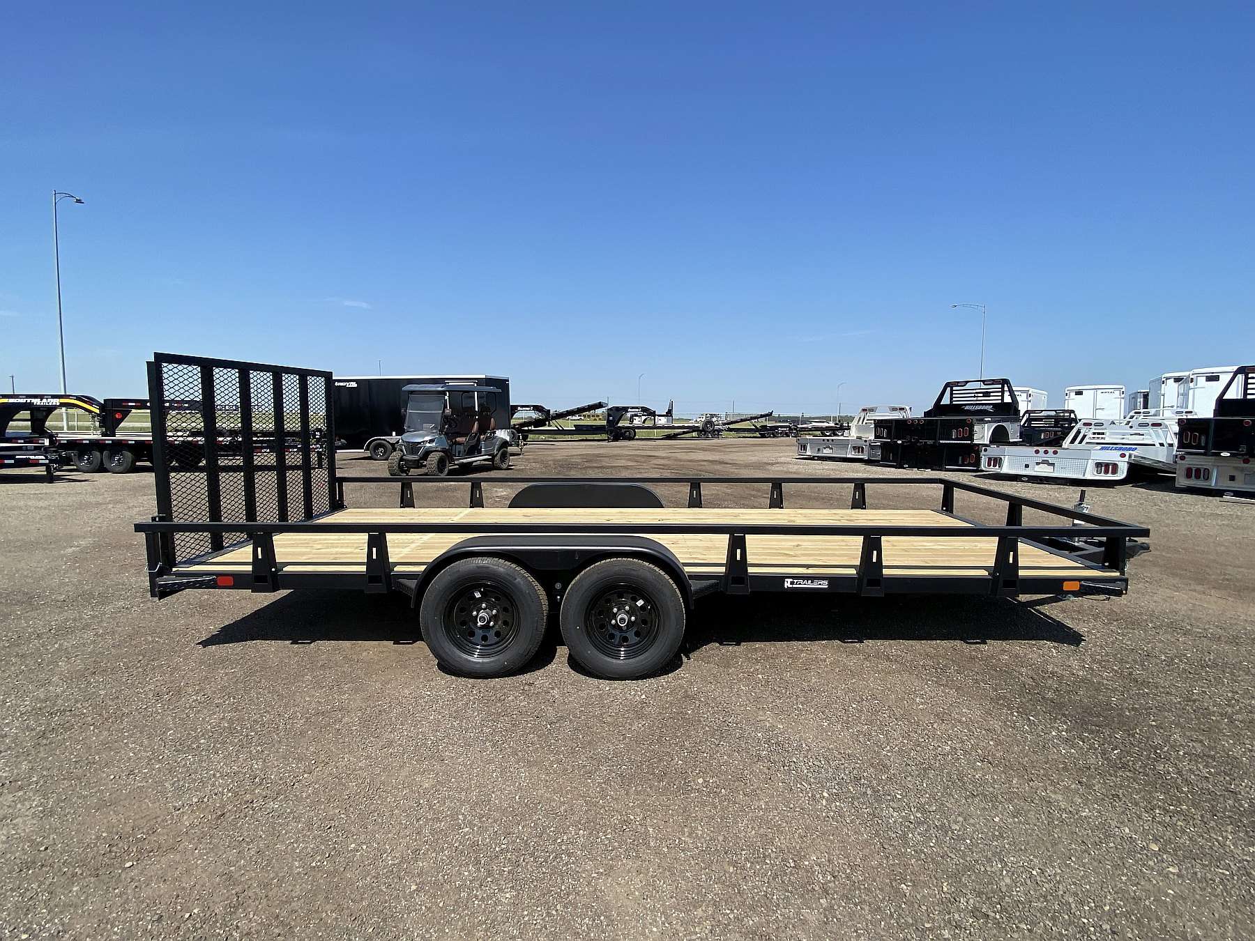 2027 HTC 7'x18' Steel Tandem Axle Utility Trailer