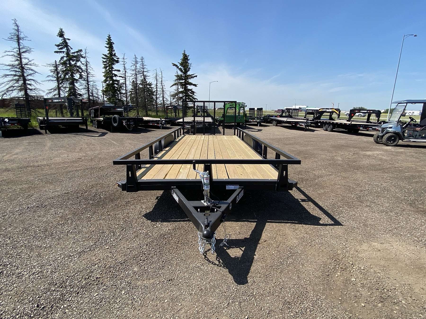 2027 HTC 7'x18' Tandem Axle Steel Utility Trailer