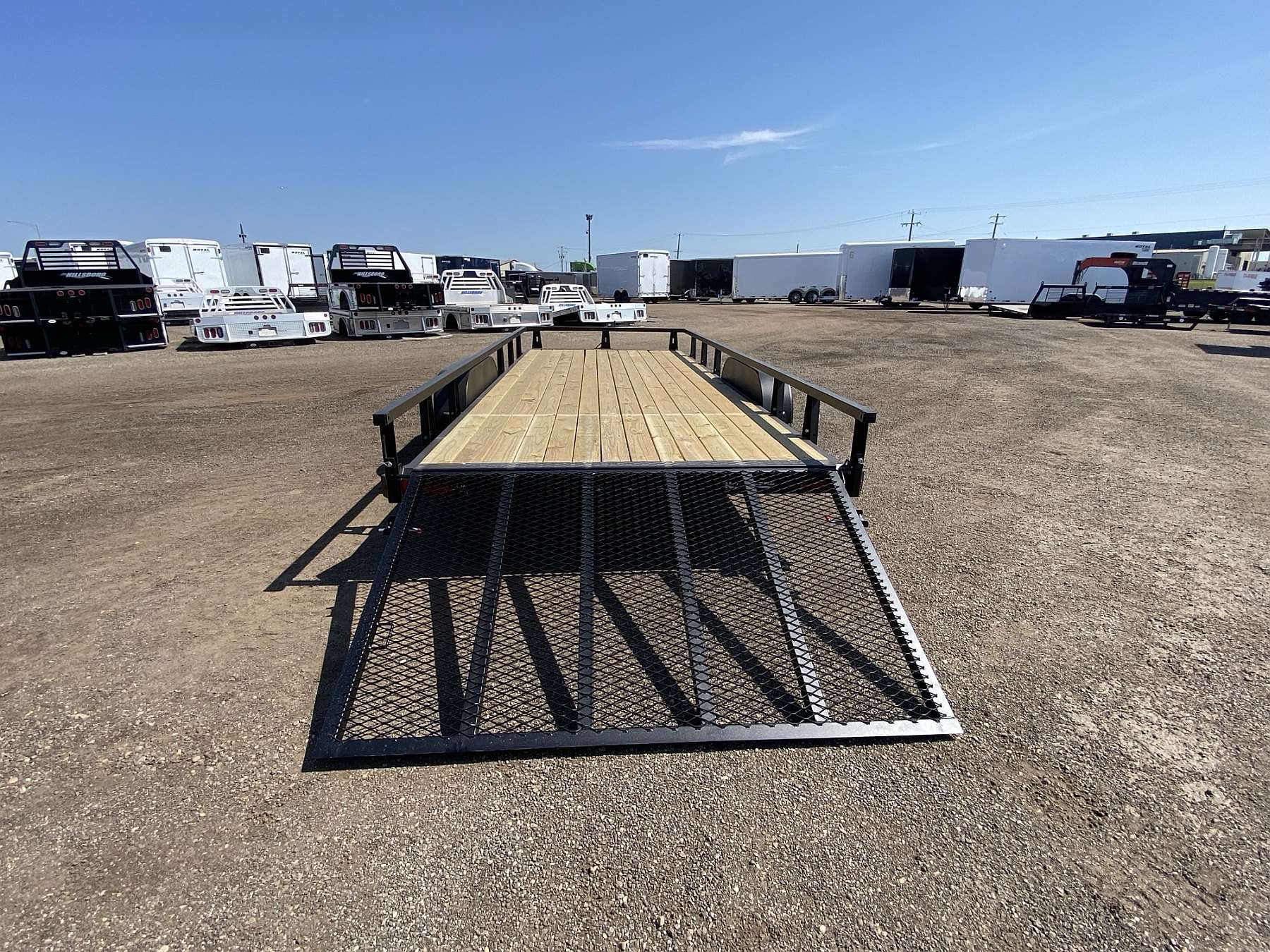 2027 HTC 7'x18' Tandem Axle Steel Utility Trailer