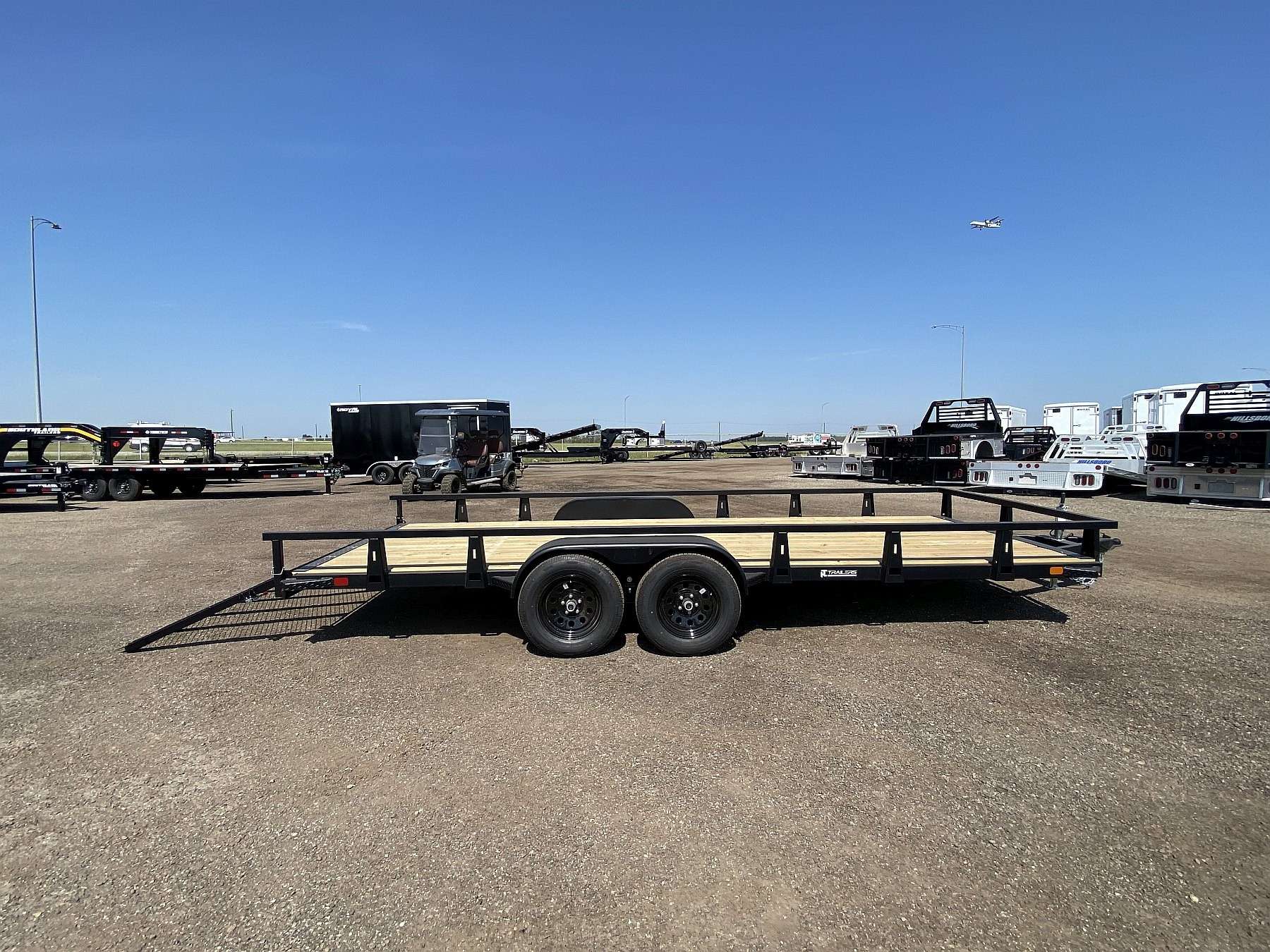 2027 HTC 7'x18' Tandem Axle Steel Utility Trailer