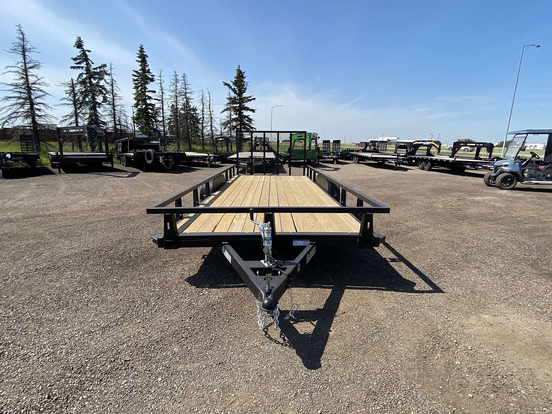 2027 HTC 7'x18' Tandem Axle Steel Utility Trailer