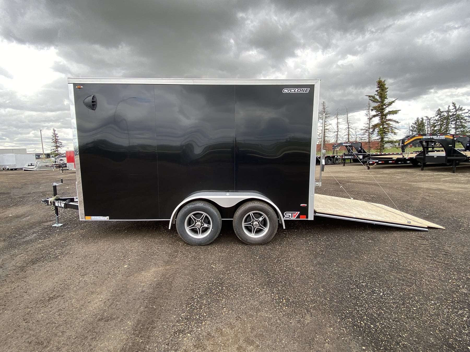 2027 Legend 7'x12' Cyclone Steel V-nose Enclosed Cargo
