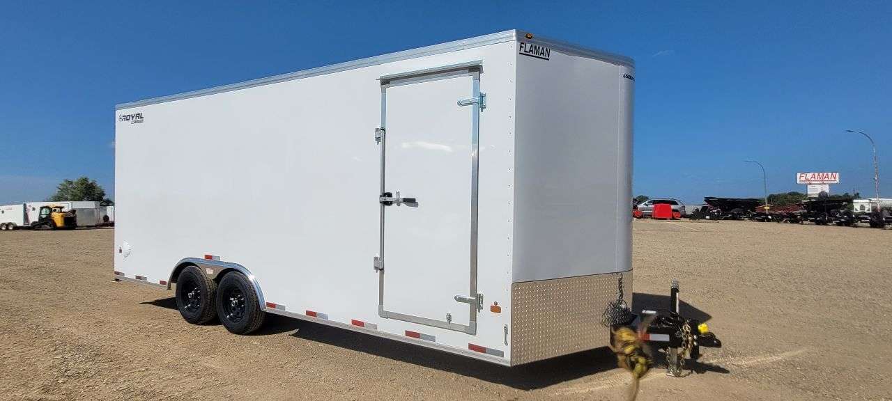 2027 Royal LARC 8'6" x 20' + V-Nose Car Hauler Trailer