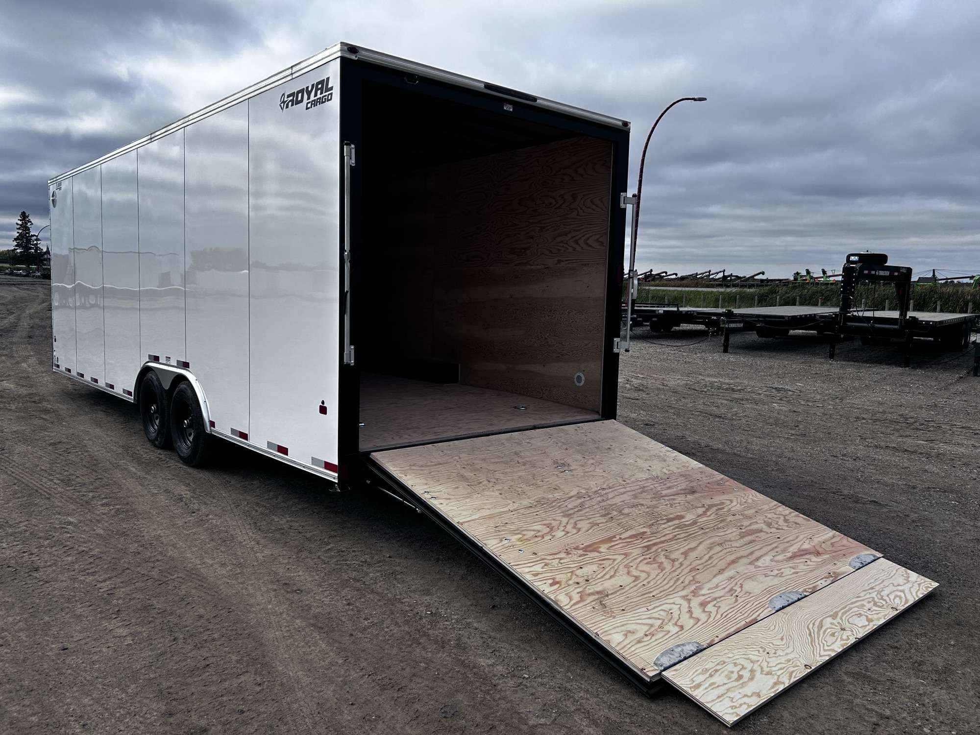 2027 Royal LARC 8'6" x 24' + V-Nose Car Hauler Trailer