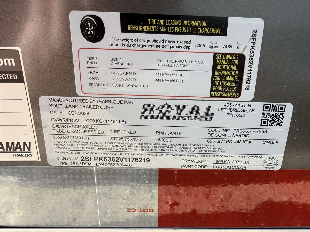 2027 Royal LARC 8'6" x 24' + V-Nose Car Hauler Trailer