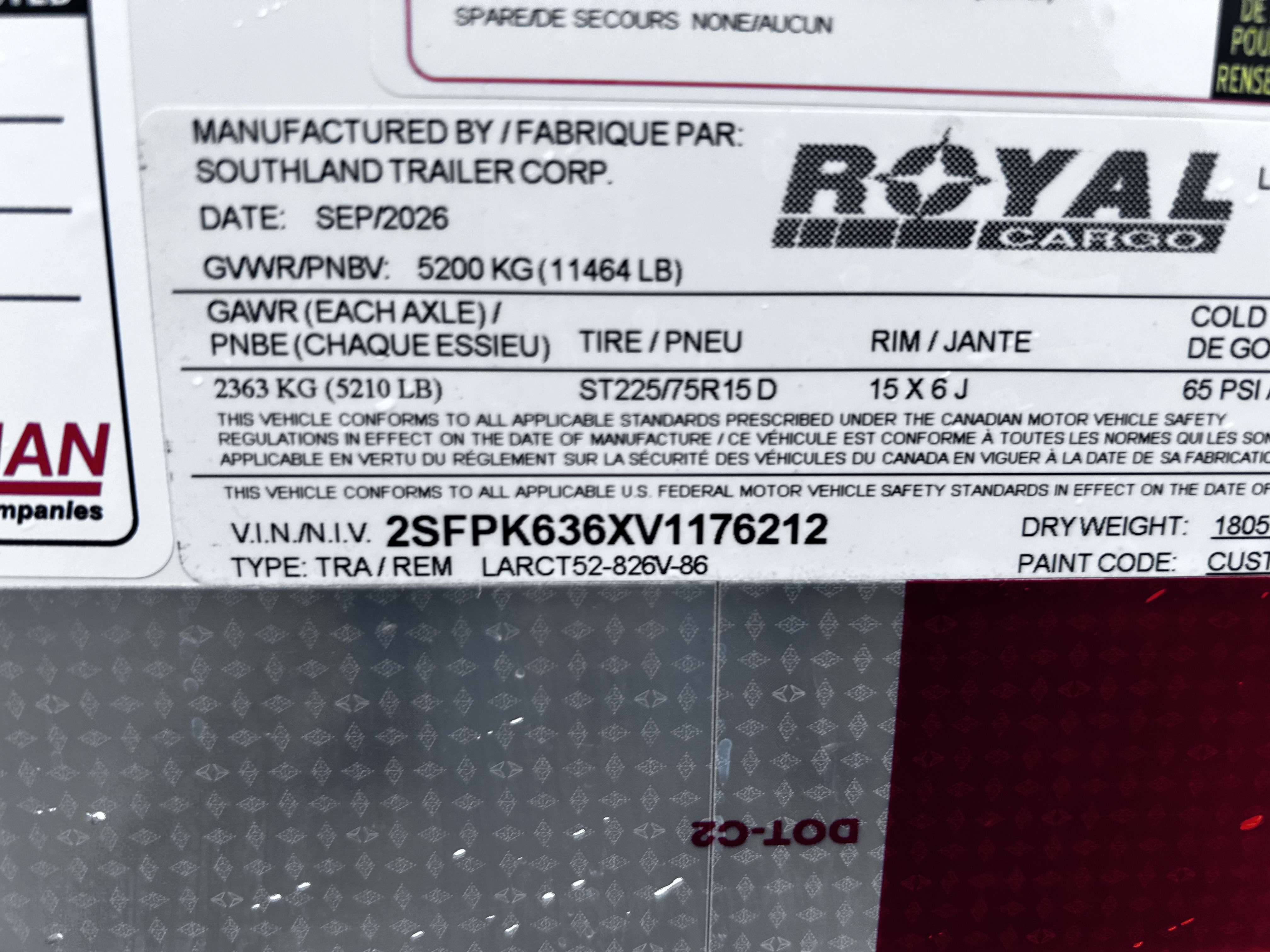 2027 Royal LARC 8'6" x 24' + V-Nose Car Hauler Trailer