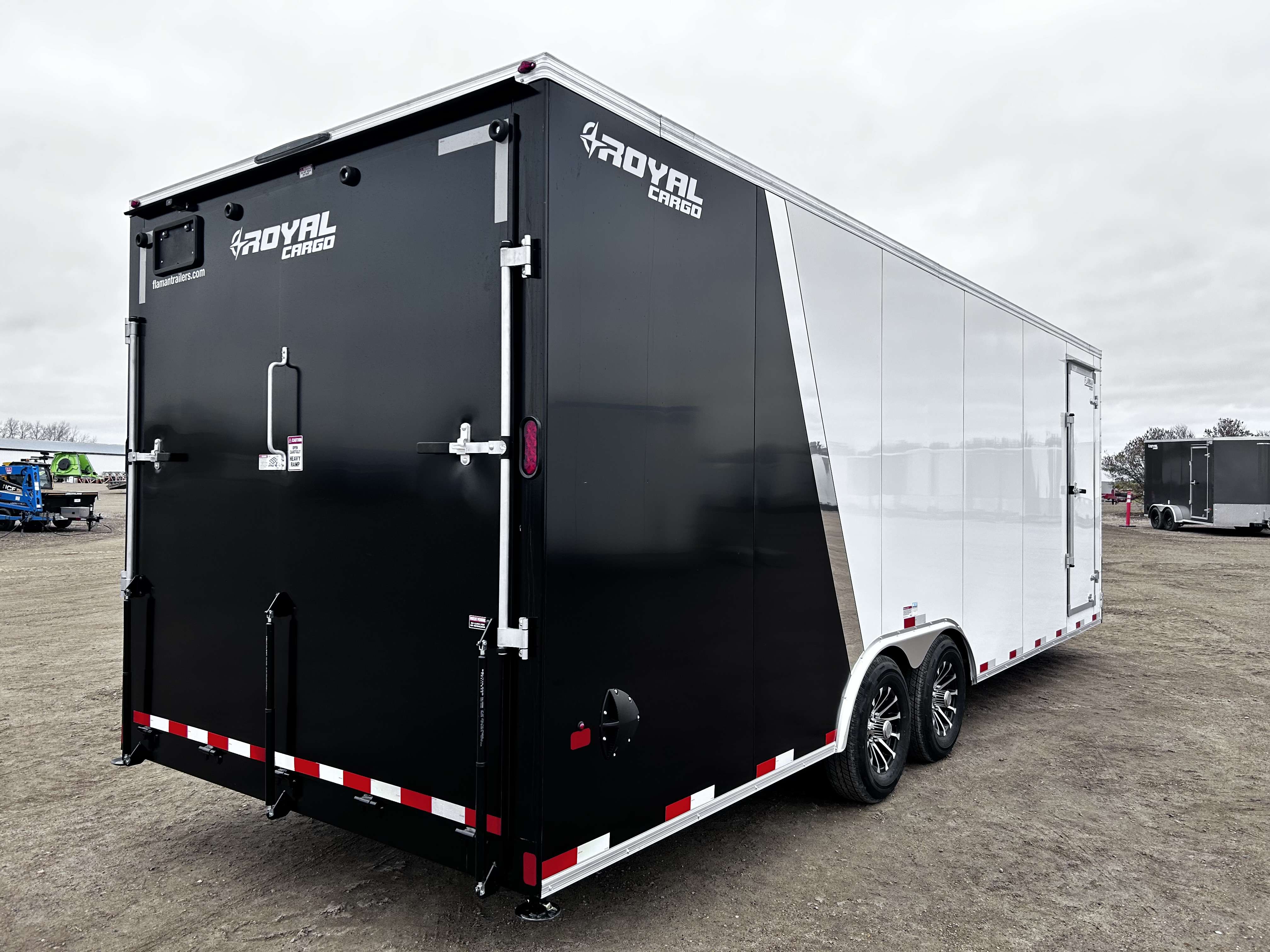 2027 Royal LARC 8'6" x 24' + V-Nose Car Hauler Trailer