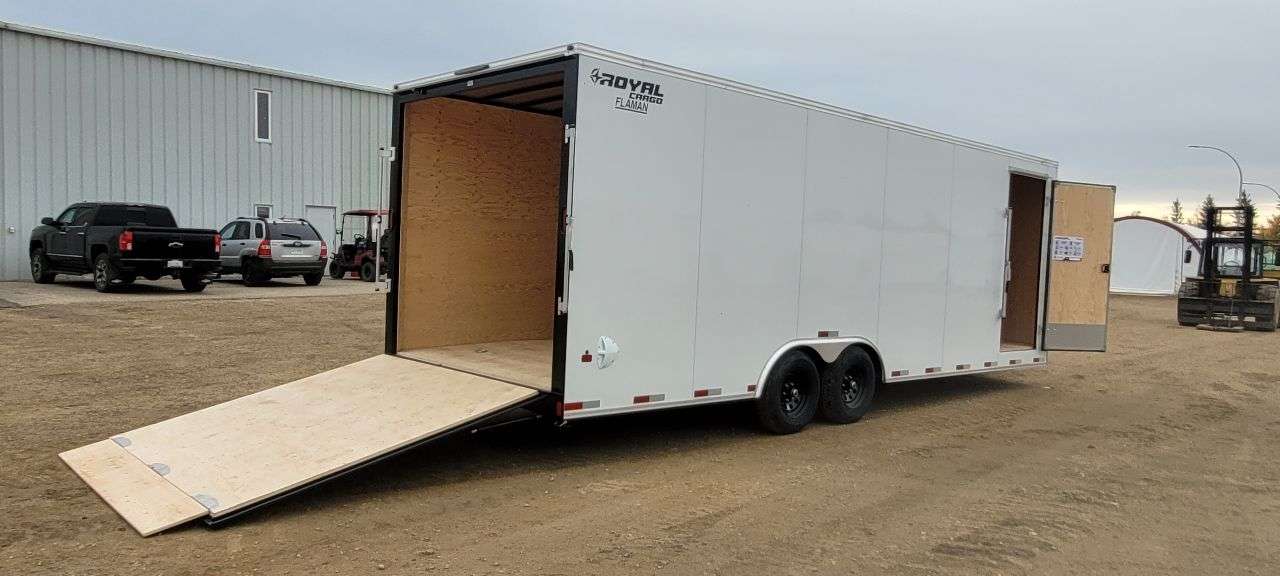 2027 Royal LARC 8'6" x 24' + V-Nose Car Hauler Trailer