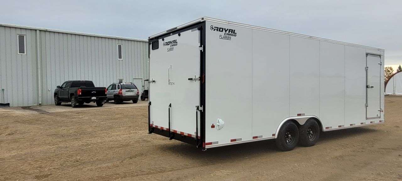2027 Royal LARC 8'6" x 24' + V-Nose Car Hauler Trailer