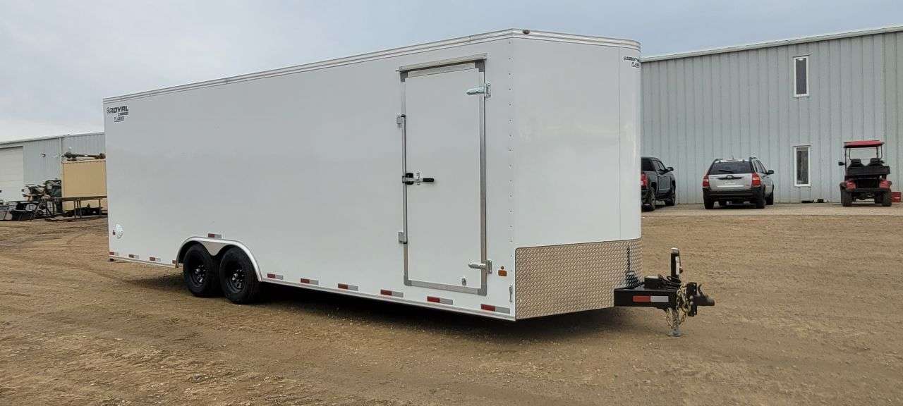 2027 Royal LARC 8'6" x 24' + V-Nose Car Hauler Trailer