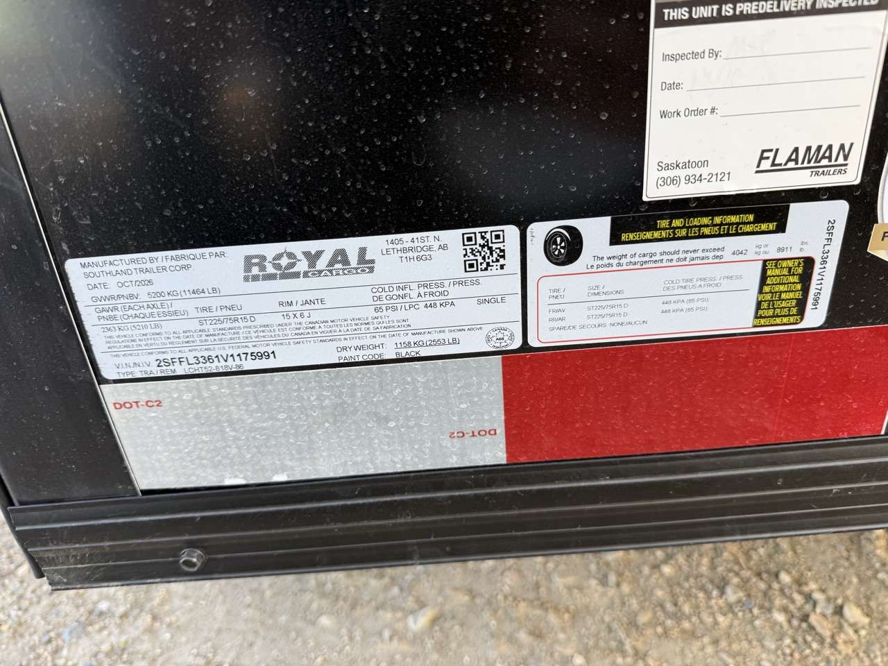 2027 Royal LCH 8'6" x 16' + V-Nose Cargo Trailer
