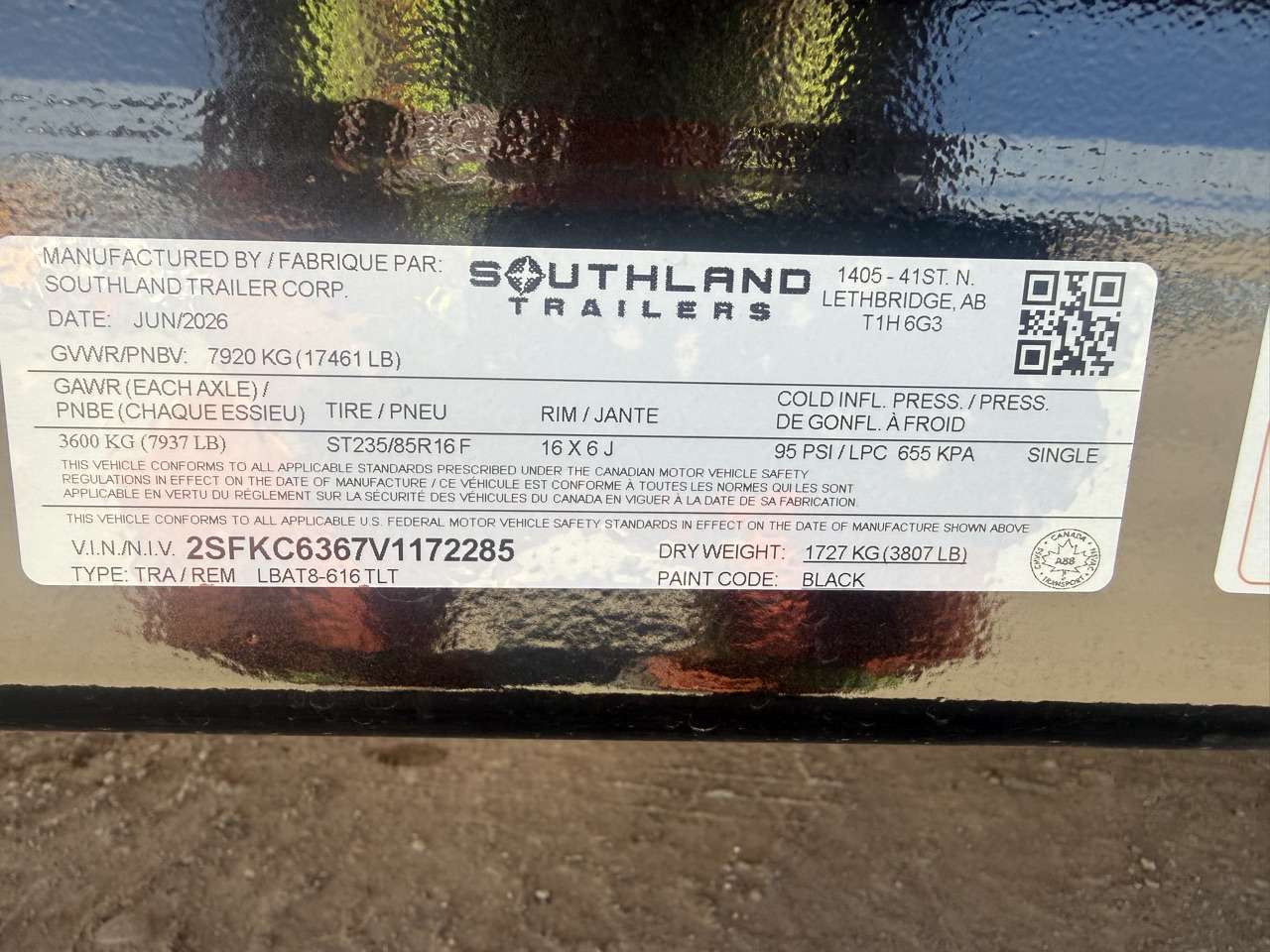 2027 Southland 22' (6' + 16') Partial Tilt Tandem 8K Trailer