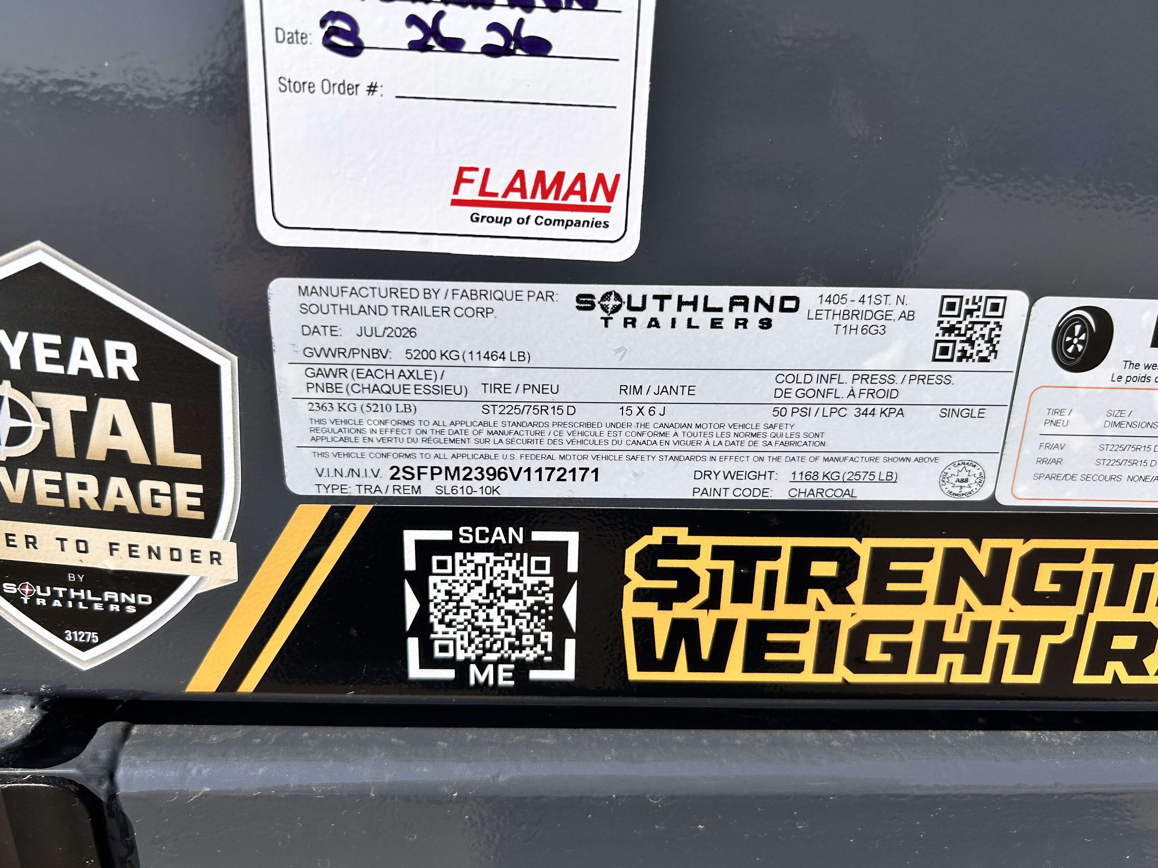 2027 Southland 6' x 10' Dump Tandem 5.2K Trailer
