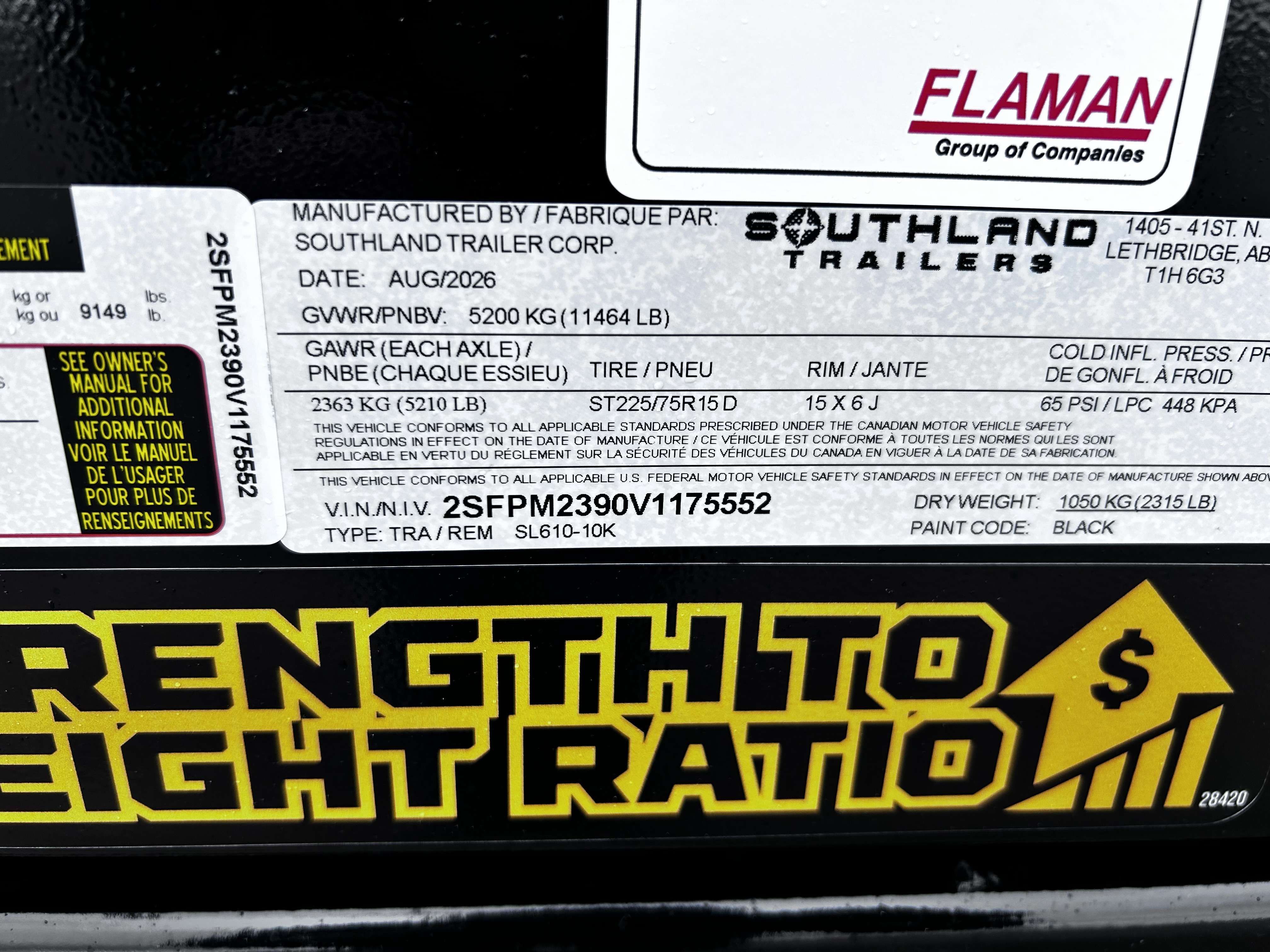 2027 Southland 6' x 10' Dump Tandem 5.2K Trailer