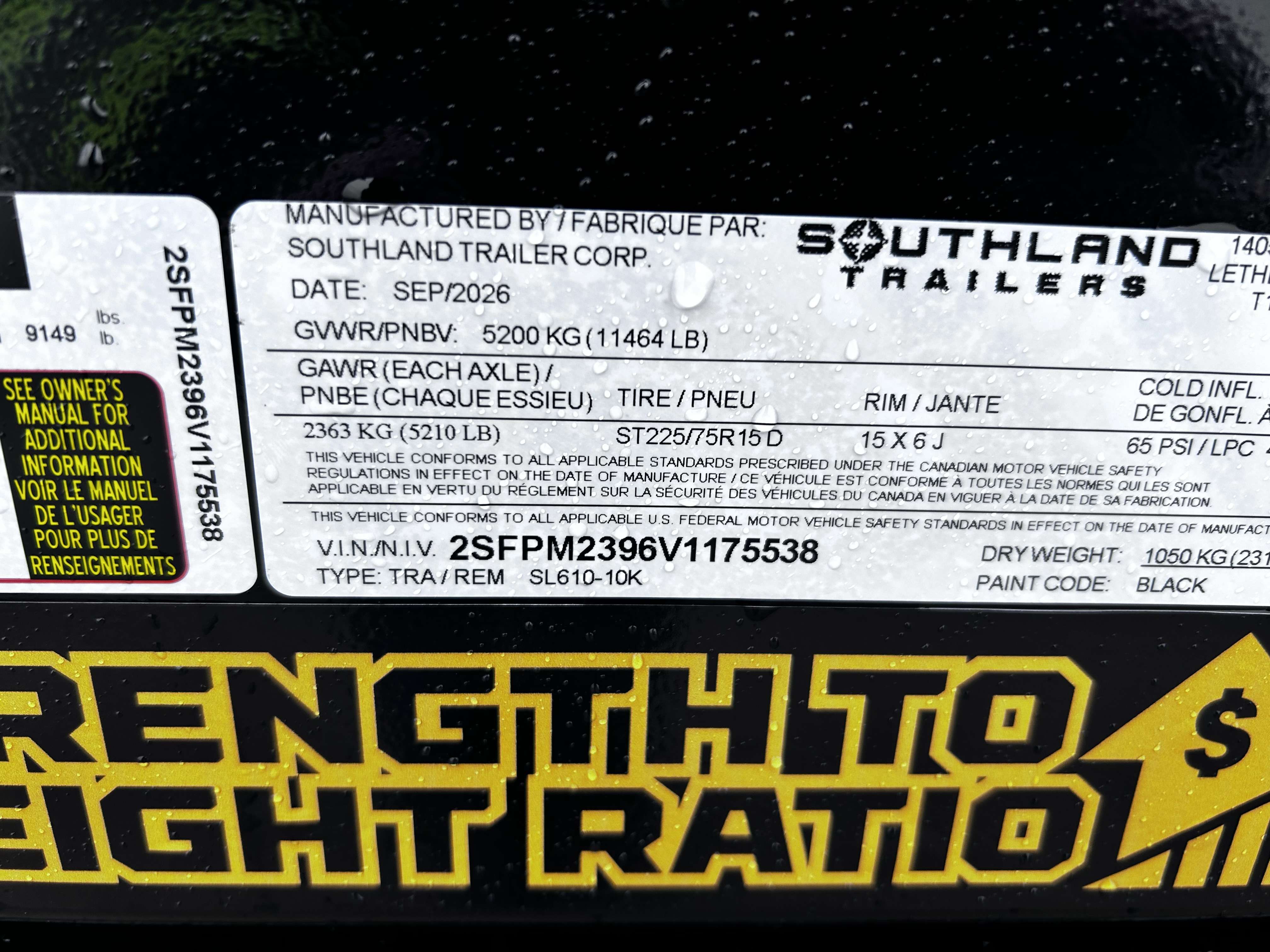 2027 Southland 6' x 10' Dump Tandem 5.2K Trailer