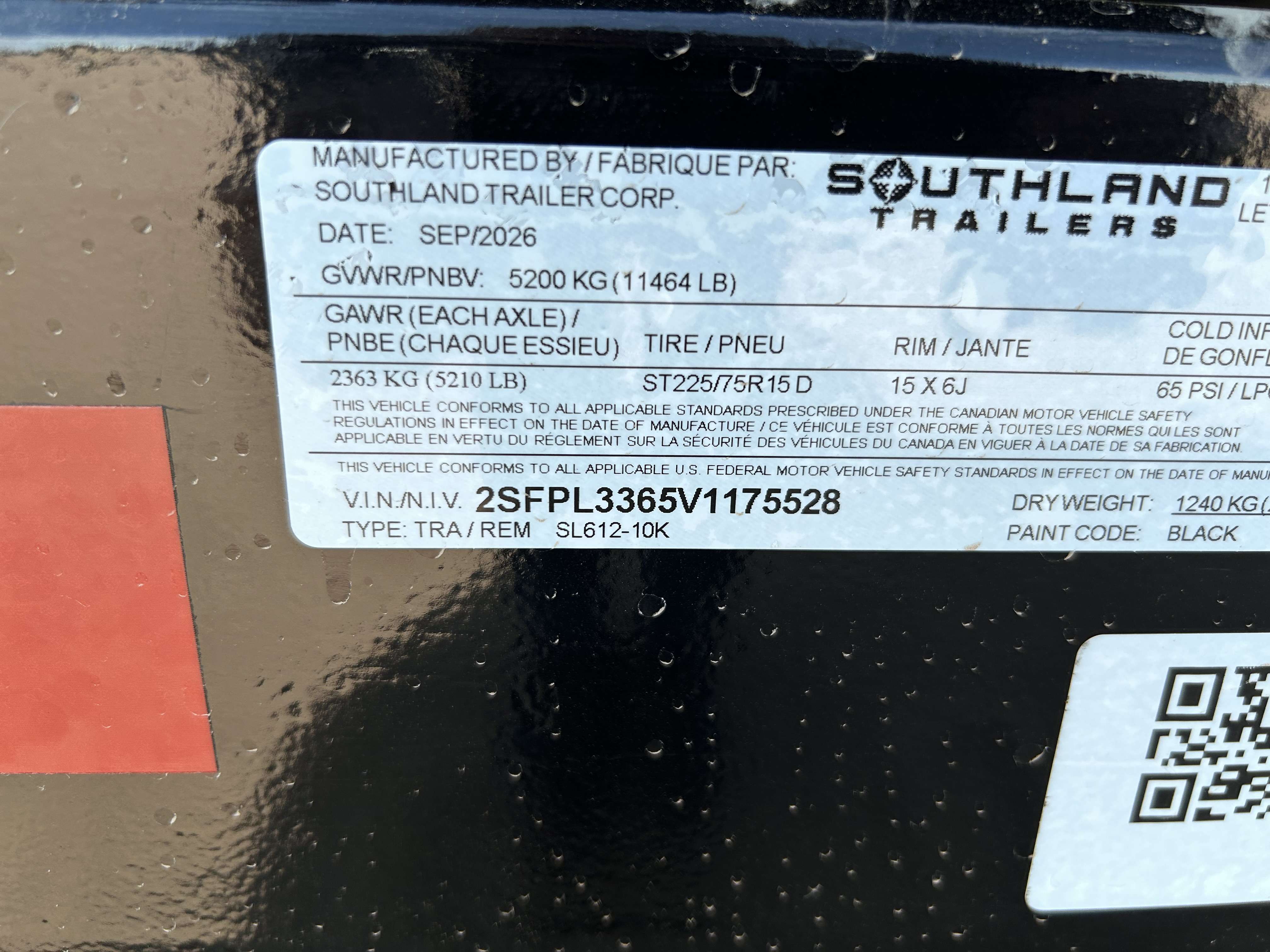 2027 Southland 6' x 12' Dump Tandem 5.2K Trailer
