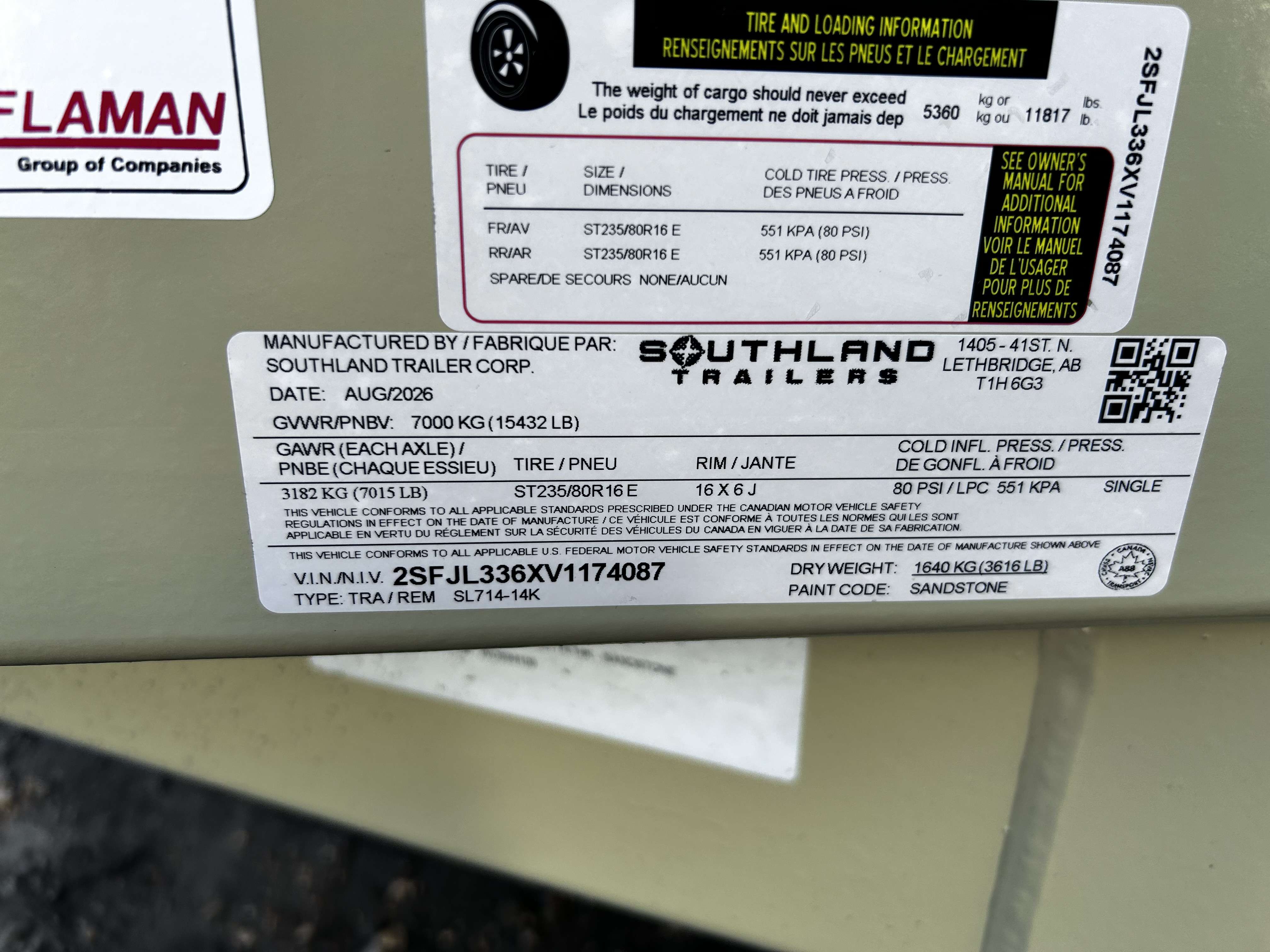 2027 Southland 7' x 14' Dump Tandem 7K Trailer
