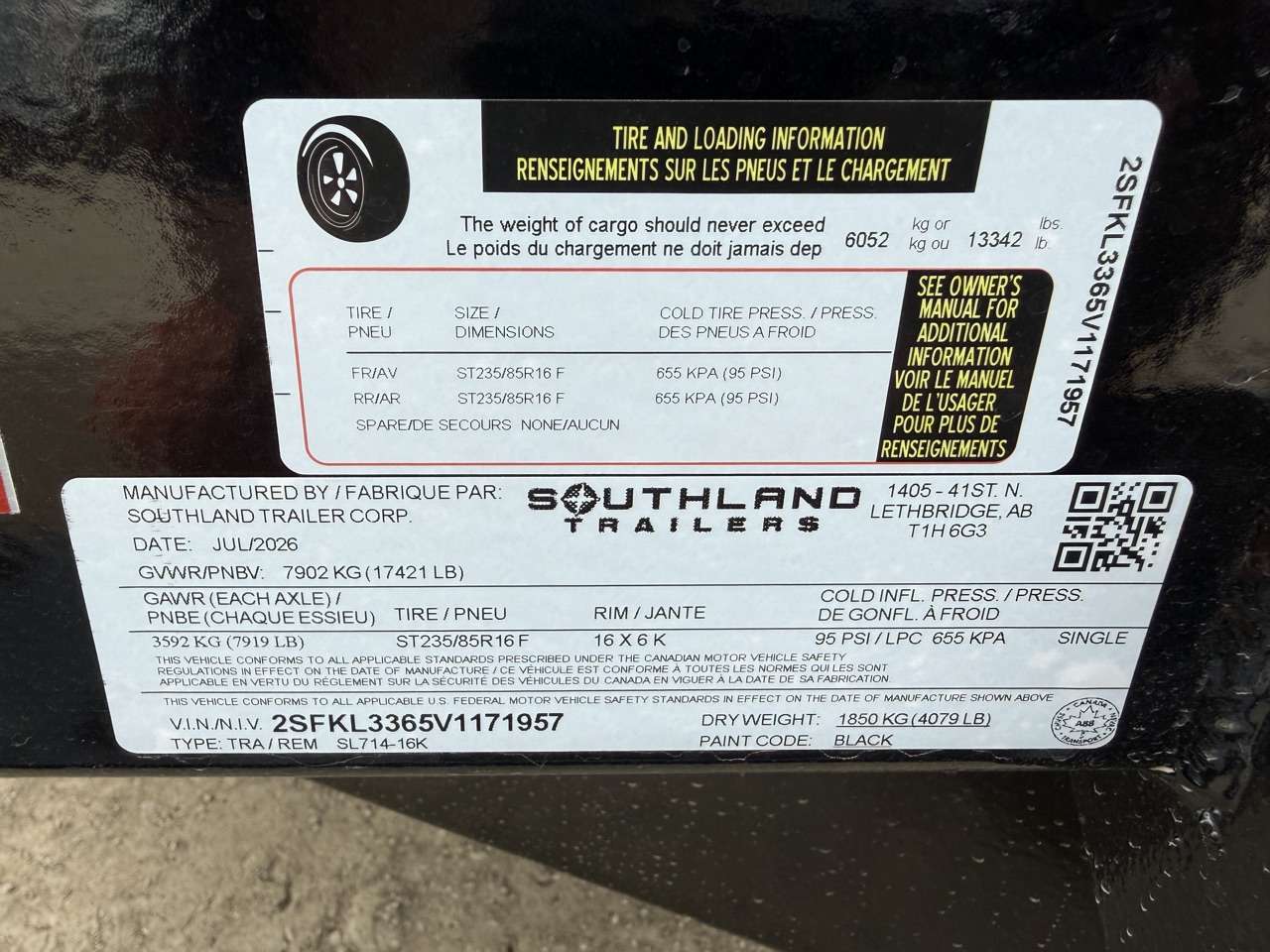 2027 Southland 7' x 14' Dump Tandem 8K Trailer