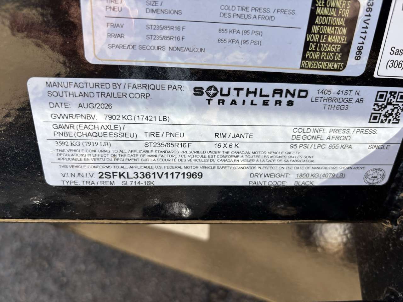 2027 Southland 7' x 14' Dump Tandem 8K Trailer