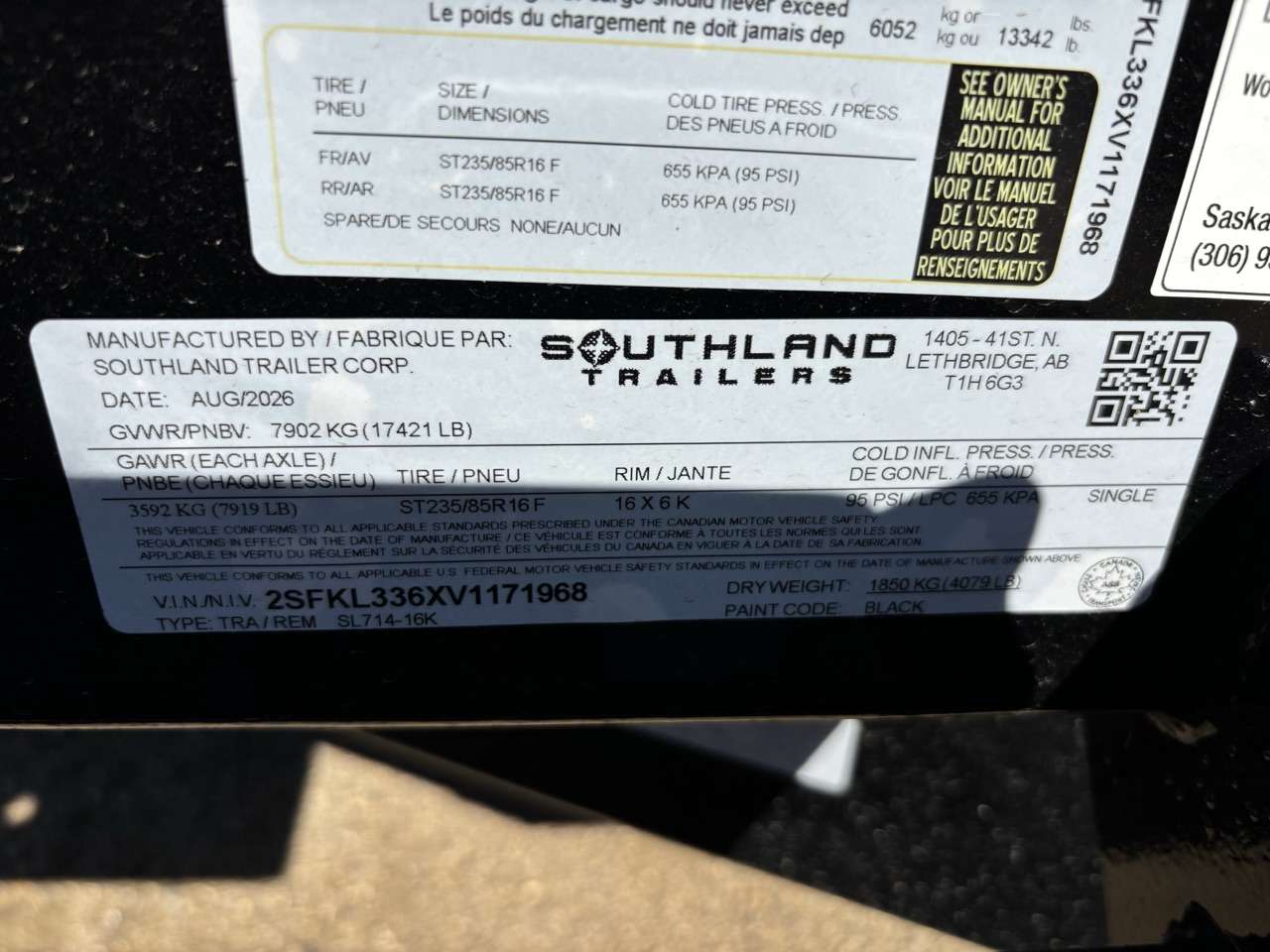2027 Southland 7' x 14' Dump Tandem 8K Trailer