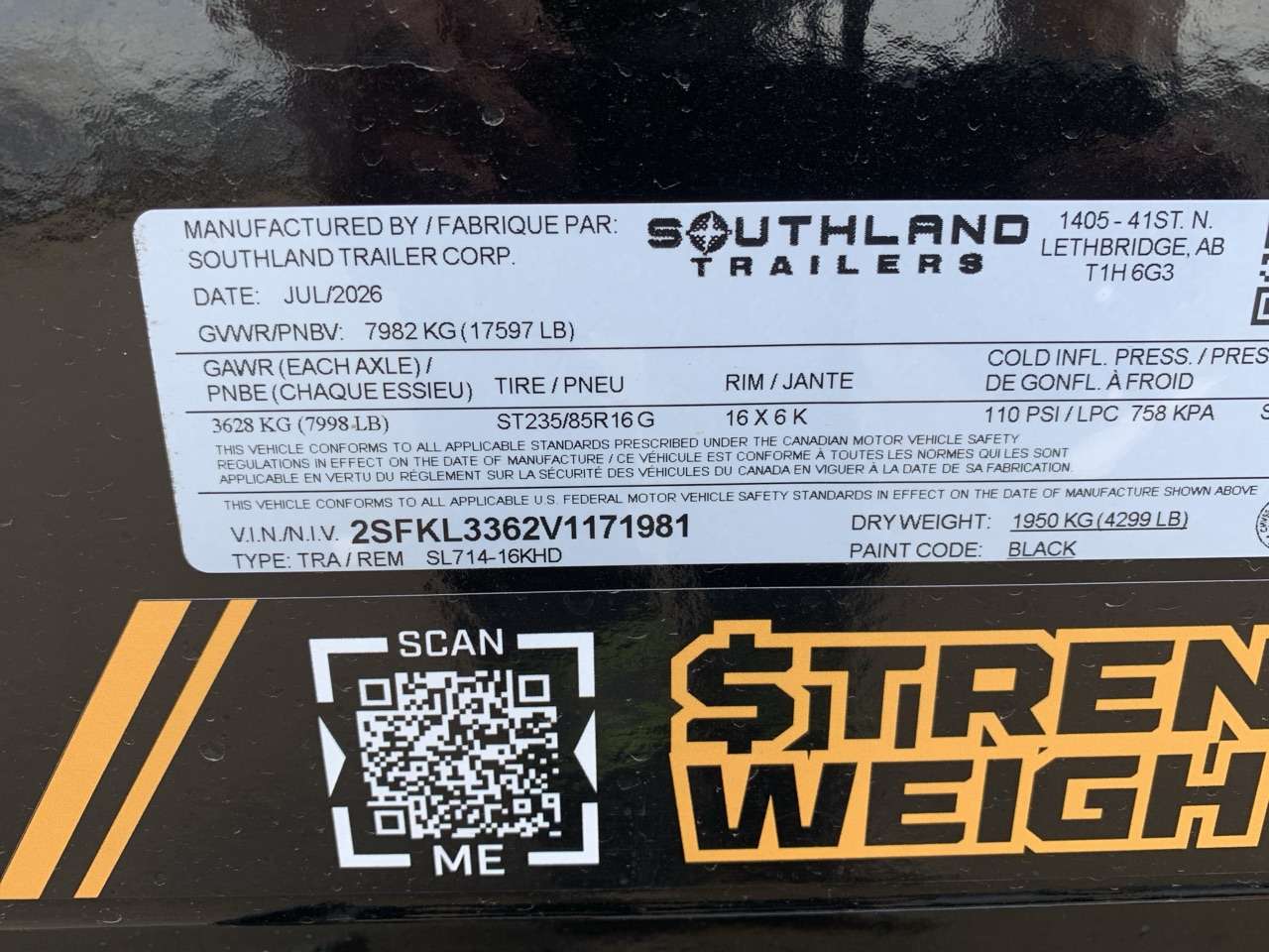 2027 Southland 7' x 14' Heavy Duty Dump Tandem 8K Trailer