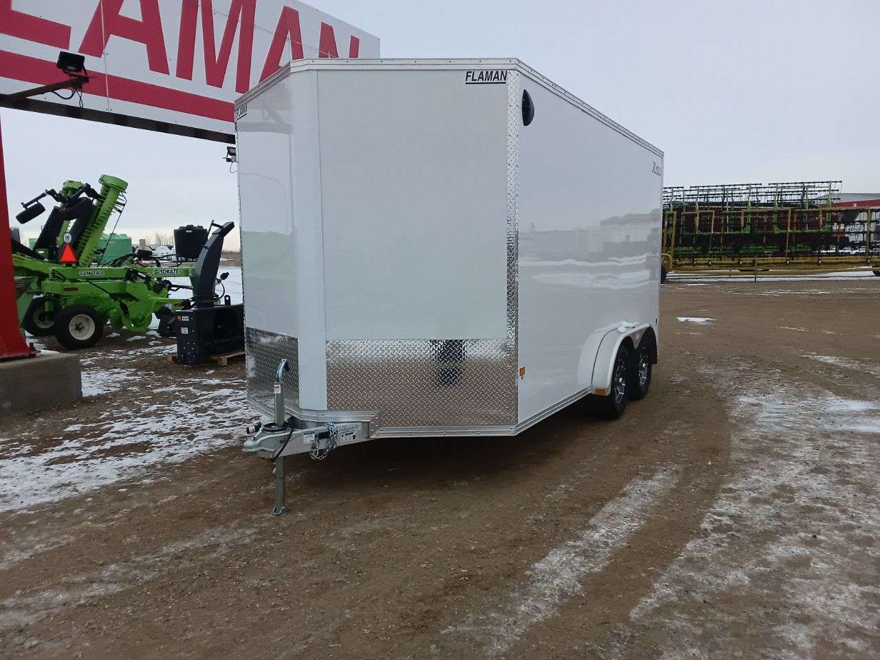 ALCOM 7'6" x 14' + V-Nose Cargo Trailer