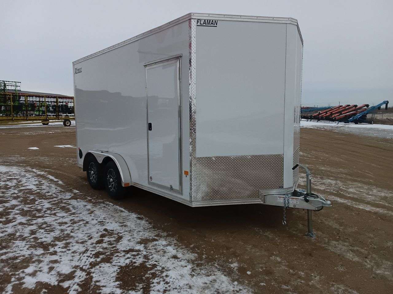 ALCOM 7'6" x 14' + V-Nose Cargo Trailer