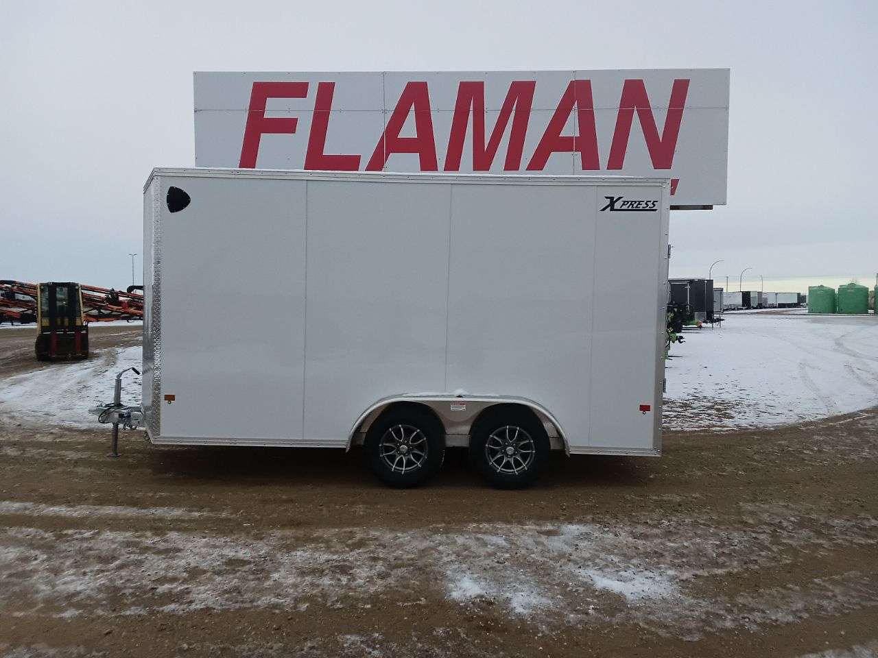 ALCOM 7'6" x 14' + V-Nose Cargo Trailer