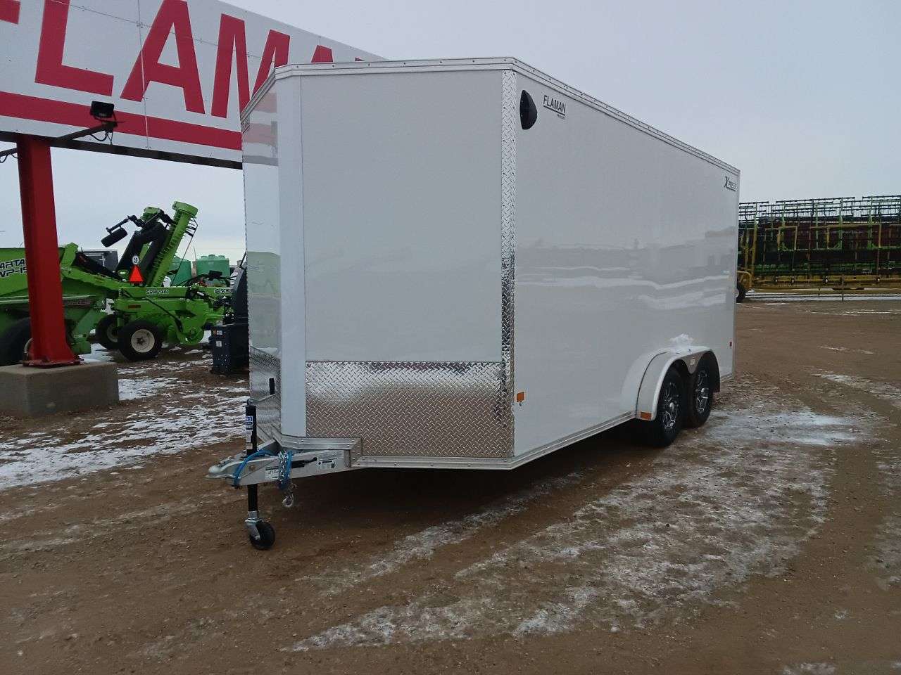 ALCOM 7'6" x 16' + V-Nose Cargo Trailer