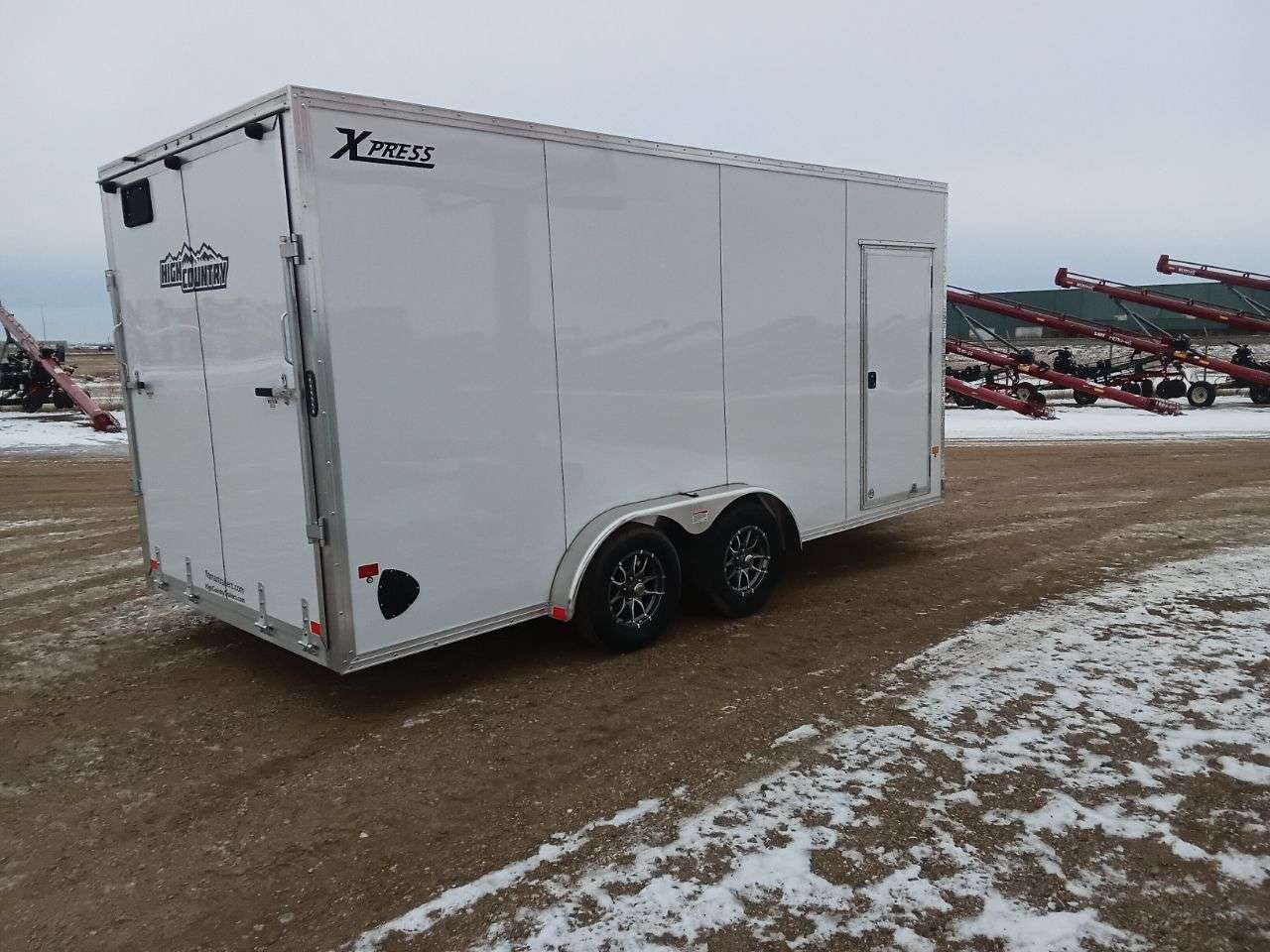 ALCOM 7'6" x 16' + V-Nose Cargo Trailer